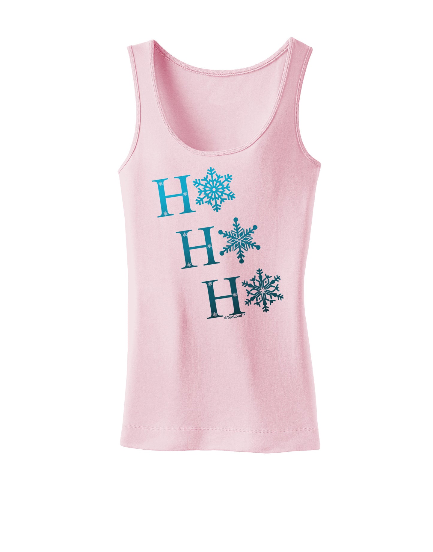 Ho Ho Ho Snowflakes Womens Tank Top-Womens Tank Tops-TooLoud-SoftPink-X-Small-Davson Sales