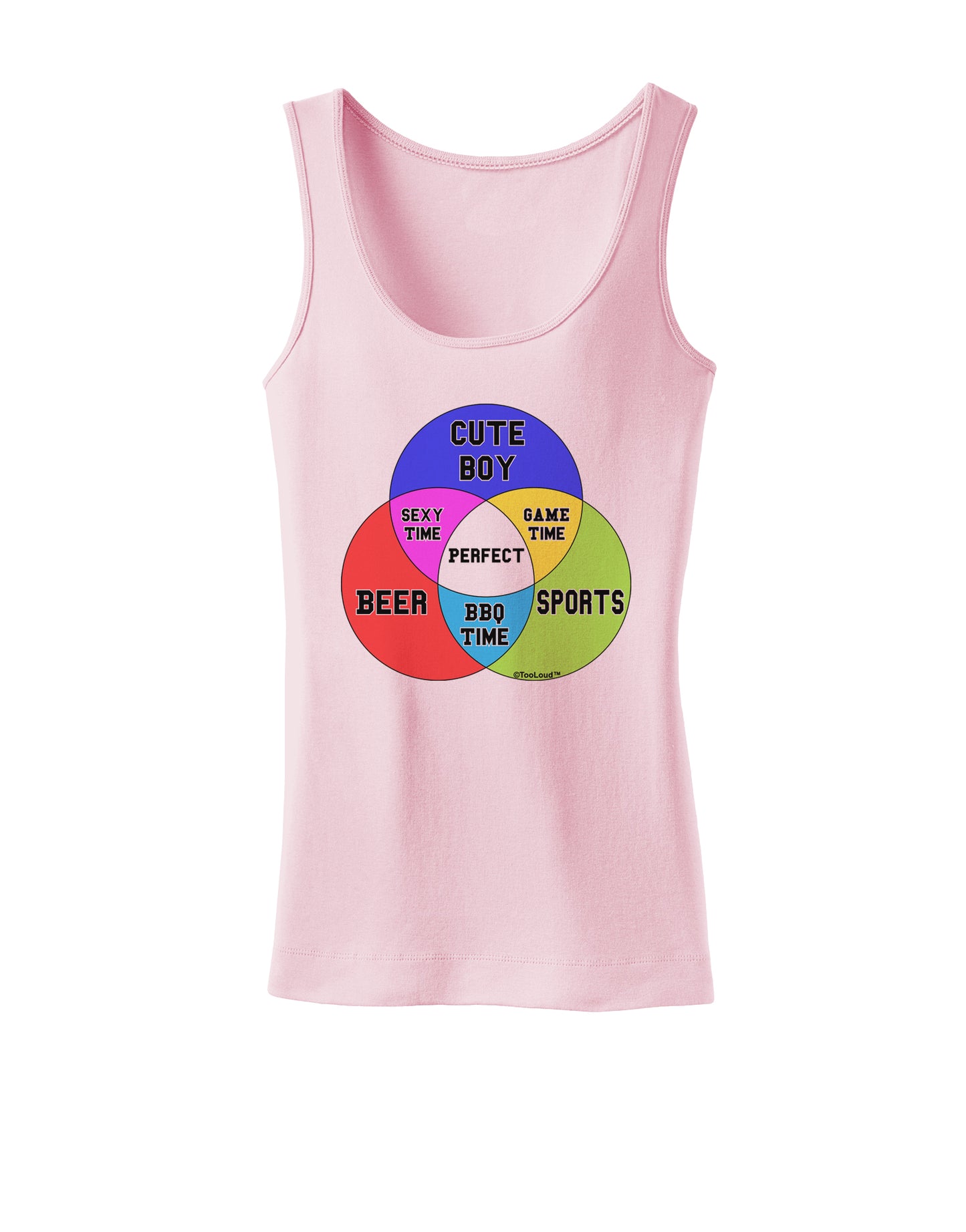 Beer Boy and Sports Diagram Womens Petite Tank Top-TooLoud-SoftPink-X-Small-Davson Sales