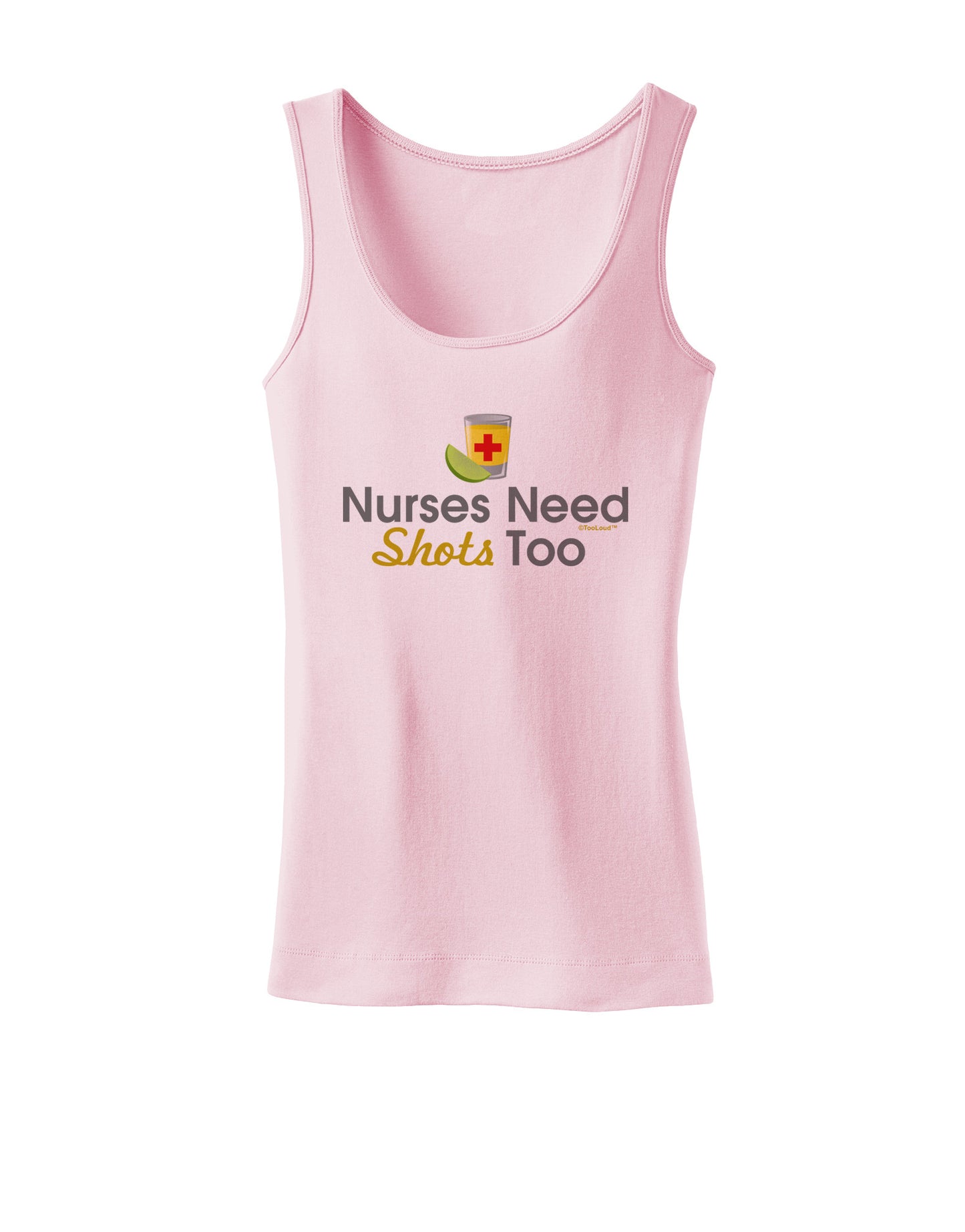 Nurses Need Shots Too Womens Petite Tank Top-TooLoud-SoftPink-X-Small-Davson Sales