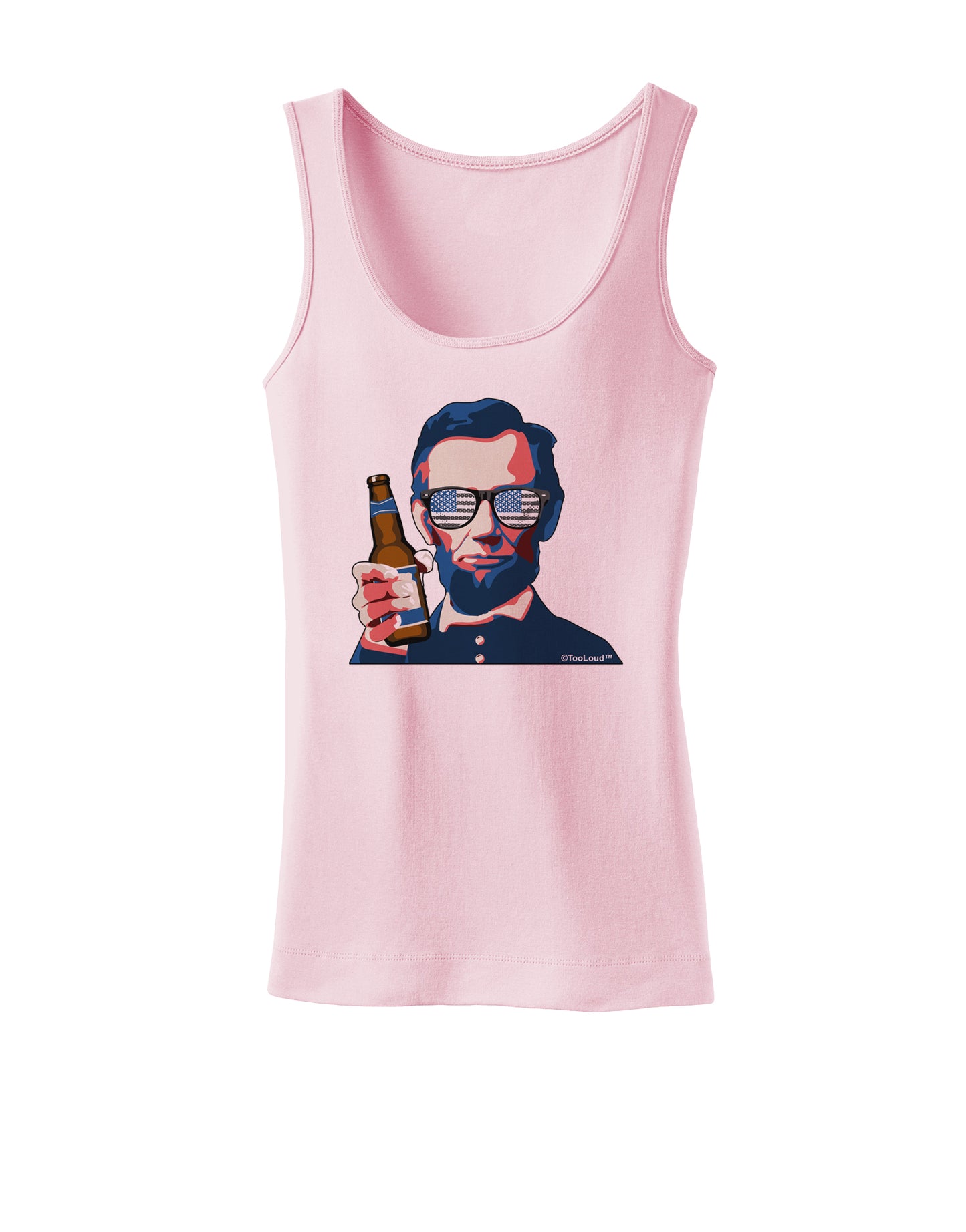Abraham Drinkoln Womens Petite Tank Top-TooLoud-SoftPink-X-Small-Davson Sales