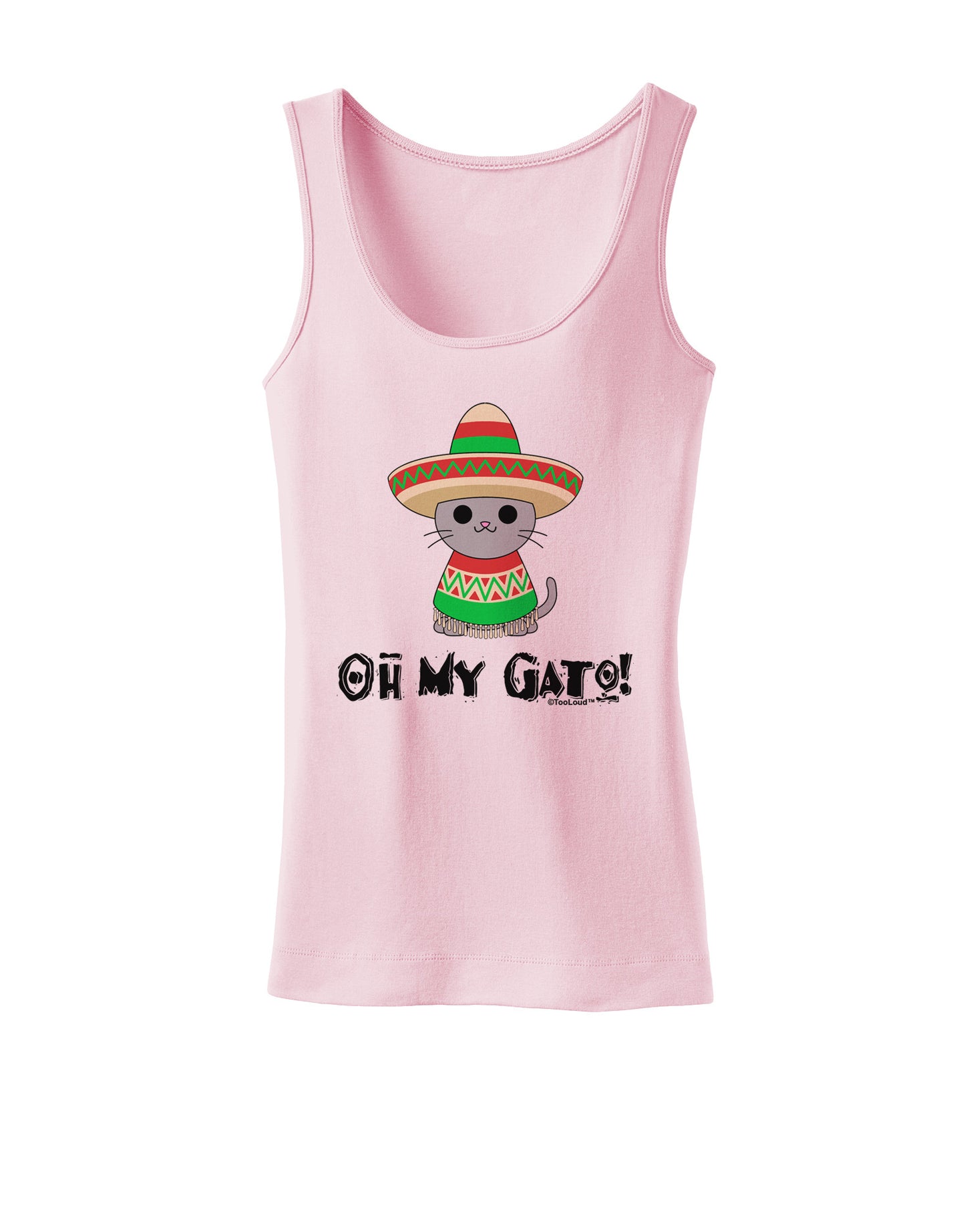 Oh My Gato - Cinco De Mayo Womens Tank Top-Womens Tank Tops-TooLoud-SoftPink-X-Small-Davson Sales