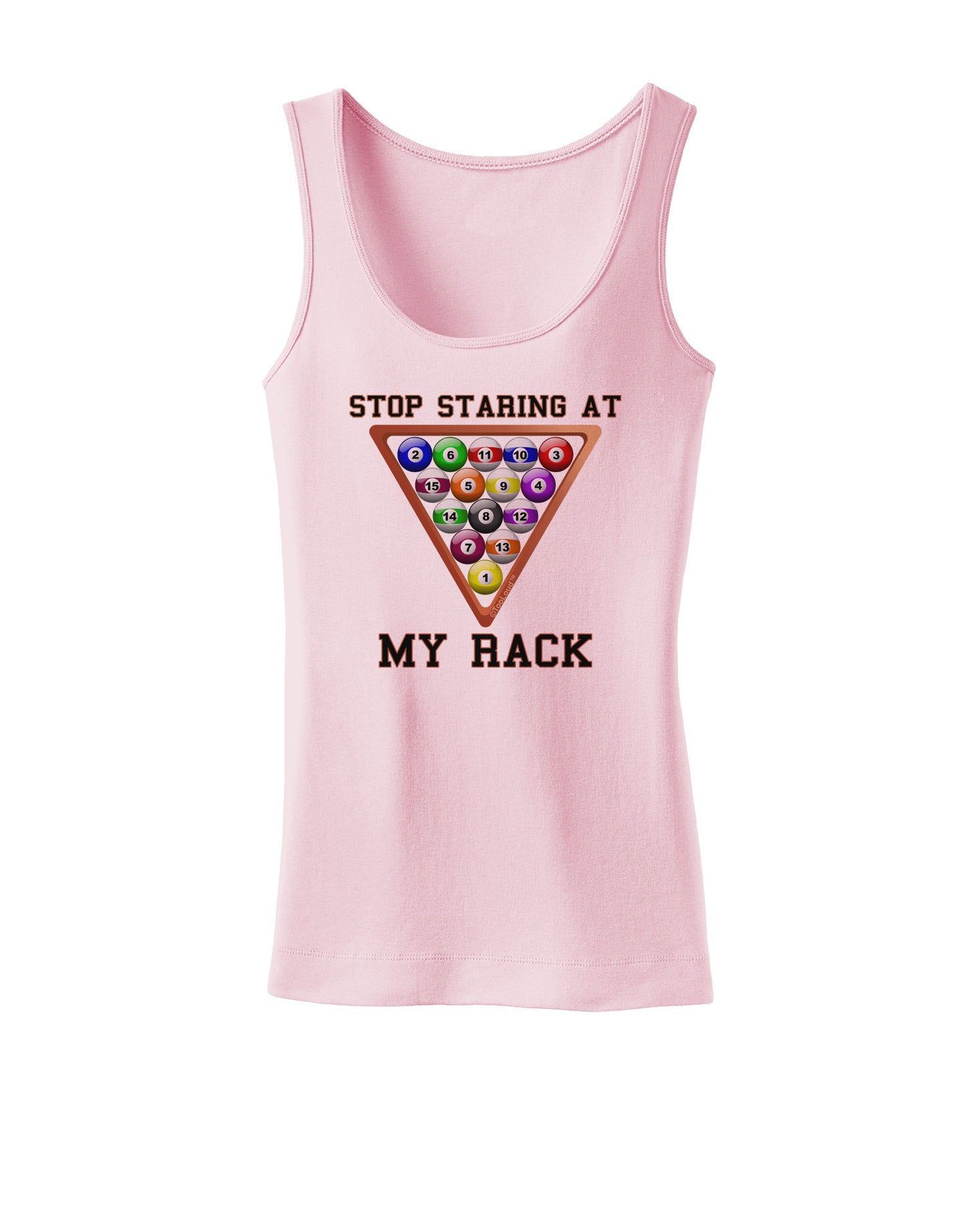 Stop Staring At My Rack - Pool Womens Petite Tank Top-TooLoud-SoftPink-X-Small-Davson Sales