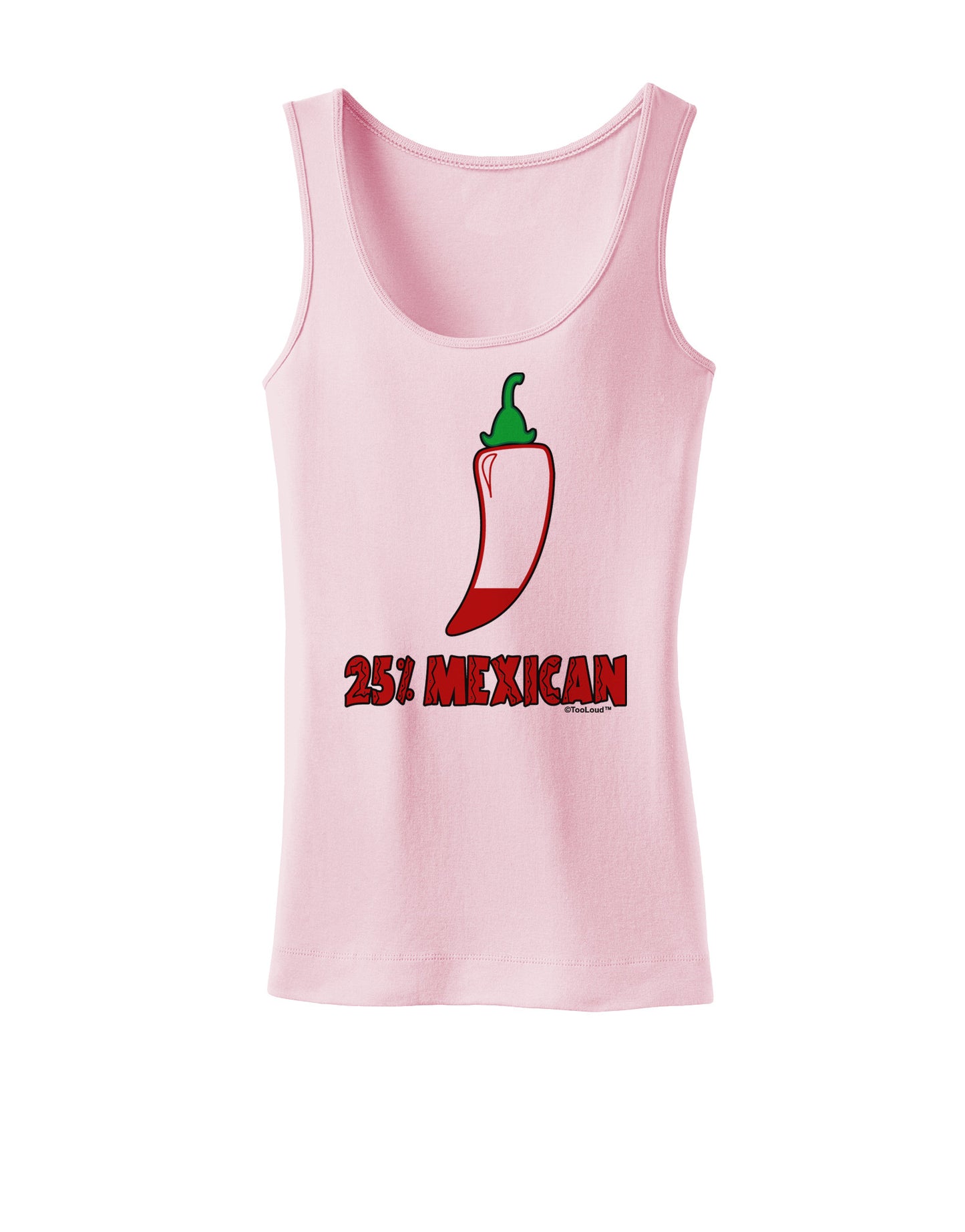 Twenty-Five Percent Mexican Womens Tank Top-Womens Tank Tops-TooLoud-SoftPink-X-Small-Davson Sales