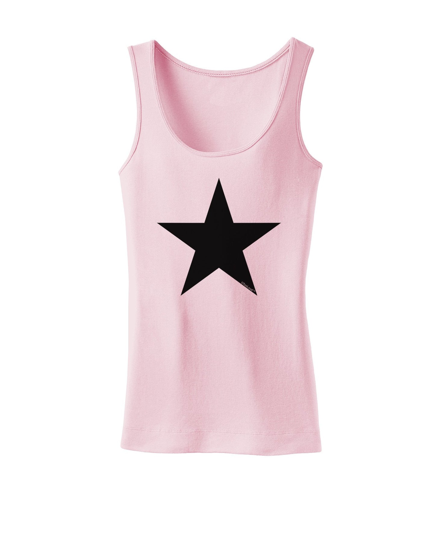 Black Star Womens Petite Tank Top-Womens Tank Tops-TooLoud-SoftPink-XXXX-Large-Davson Sales