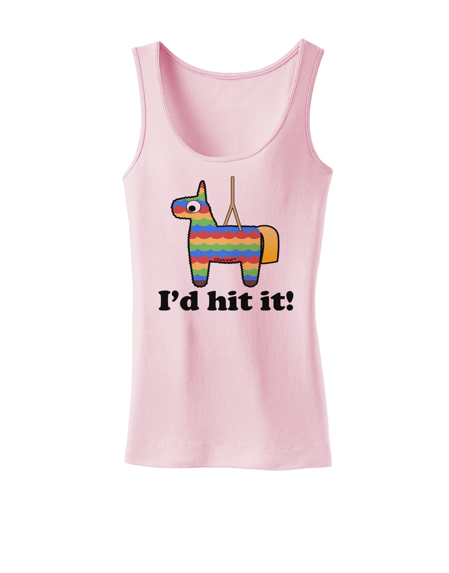 I'd Hit it - Funny Pinata Design Womens Tank Top-Womens Tank Tops-TooLoud-SoftPink-X-Small-Davson Sales