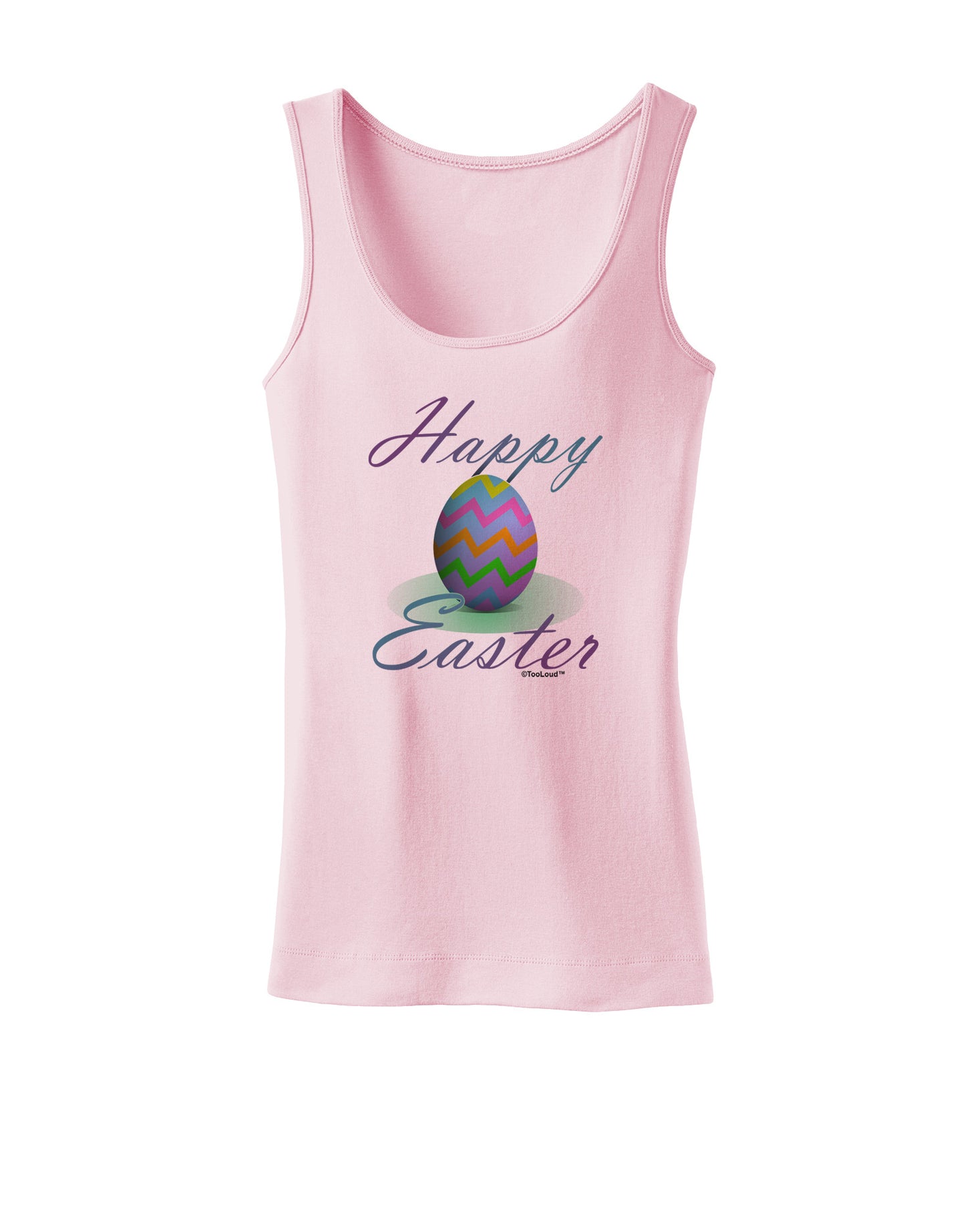 One Happy Easter Egg Womens Petite Tank Top-TooLoud-SoftPink-X-Small-Davson Sales