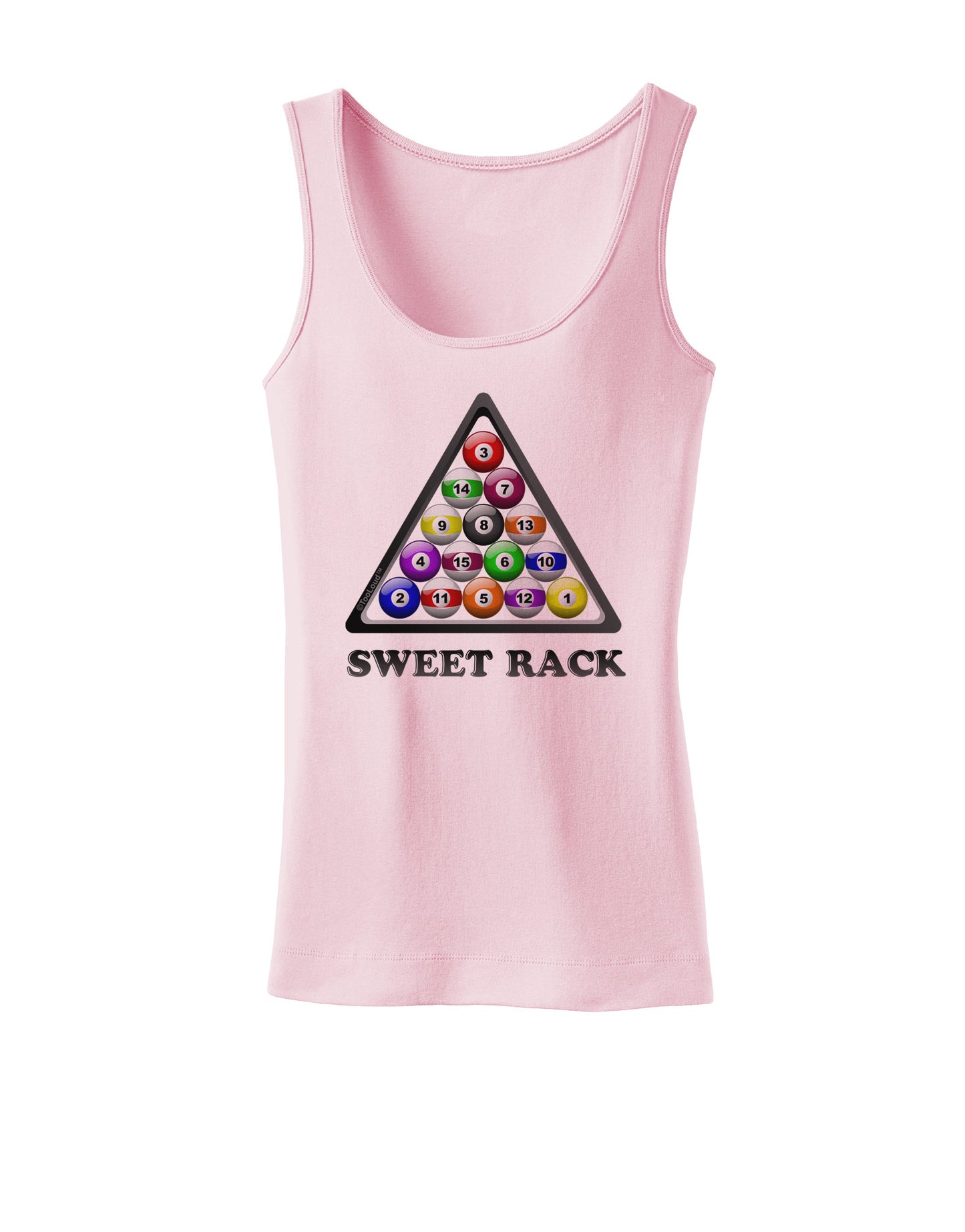 Sweet Rack - Pool Womens Petite Tank Top-TooLoud-SoftPink-X-Small-Davson Sales