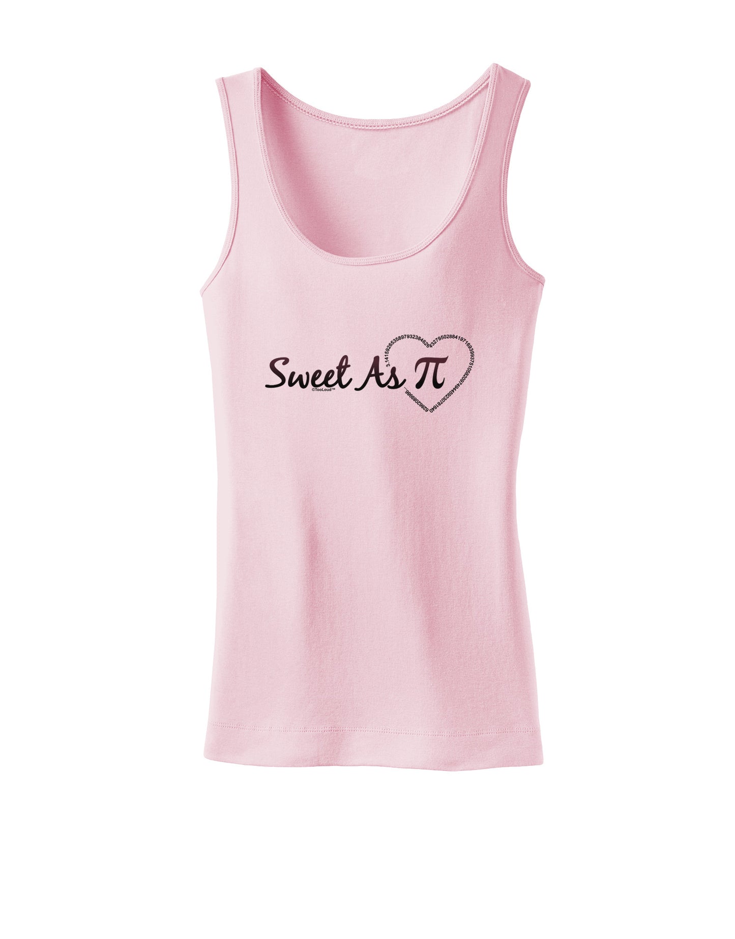 Sweet As Pi Womens Petite Tank Top-TooLoud-SoftPink-X-Small-Davson Sales