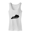 Kentucky - United States Shape Womens Tank Top by TooLoud-TooLoud-White-X-Small-Davson Sales