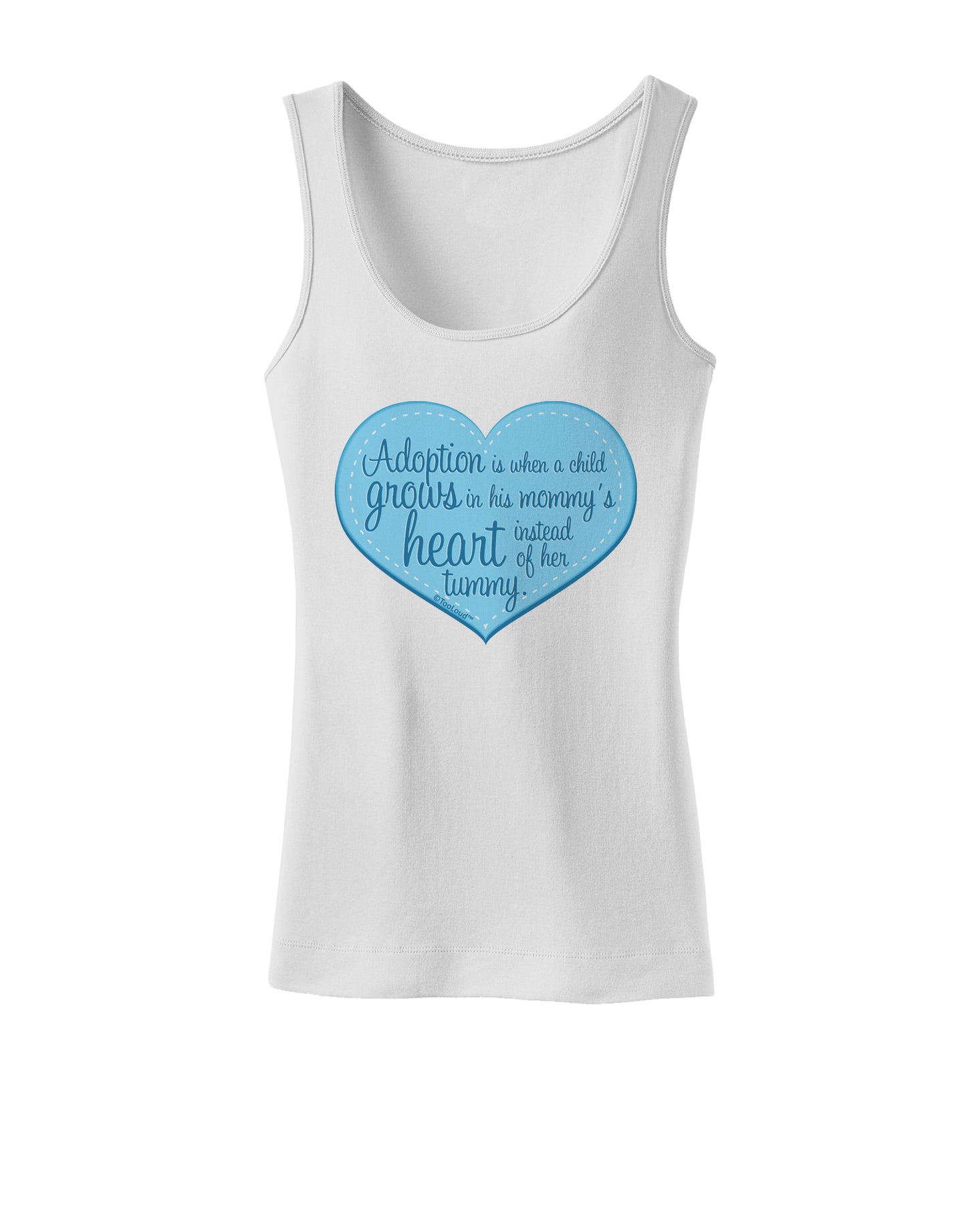 Adoption is When - Mom and Son Quote Womens Tank Top by TooLoud-Womens Tank Tops-TooLoud-White-X-Small-Davson Sales