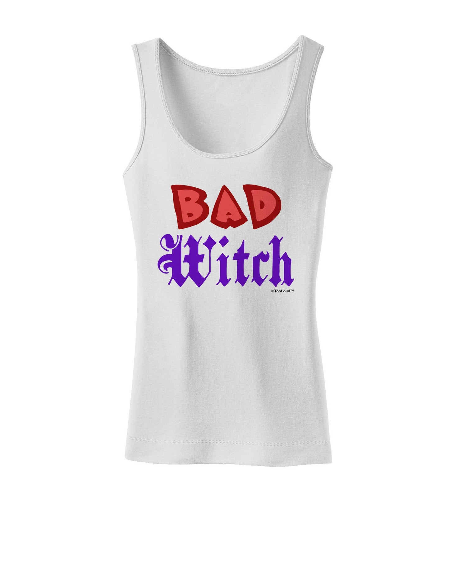 Bad Witch Color Red Womens Tank Top-Womens Tank Tops-TooLoud-White-XXXX-Large-Davson Sales