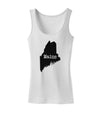 Maine - United States Shape Womens Tank Top by TooLoud-TooLoud-White-X-Small-Davson Sales