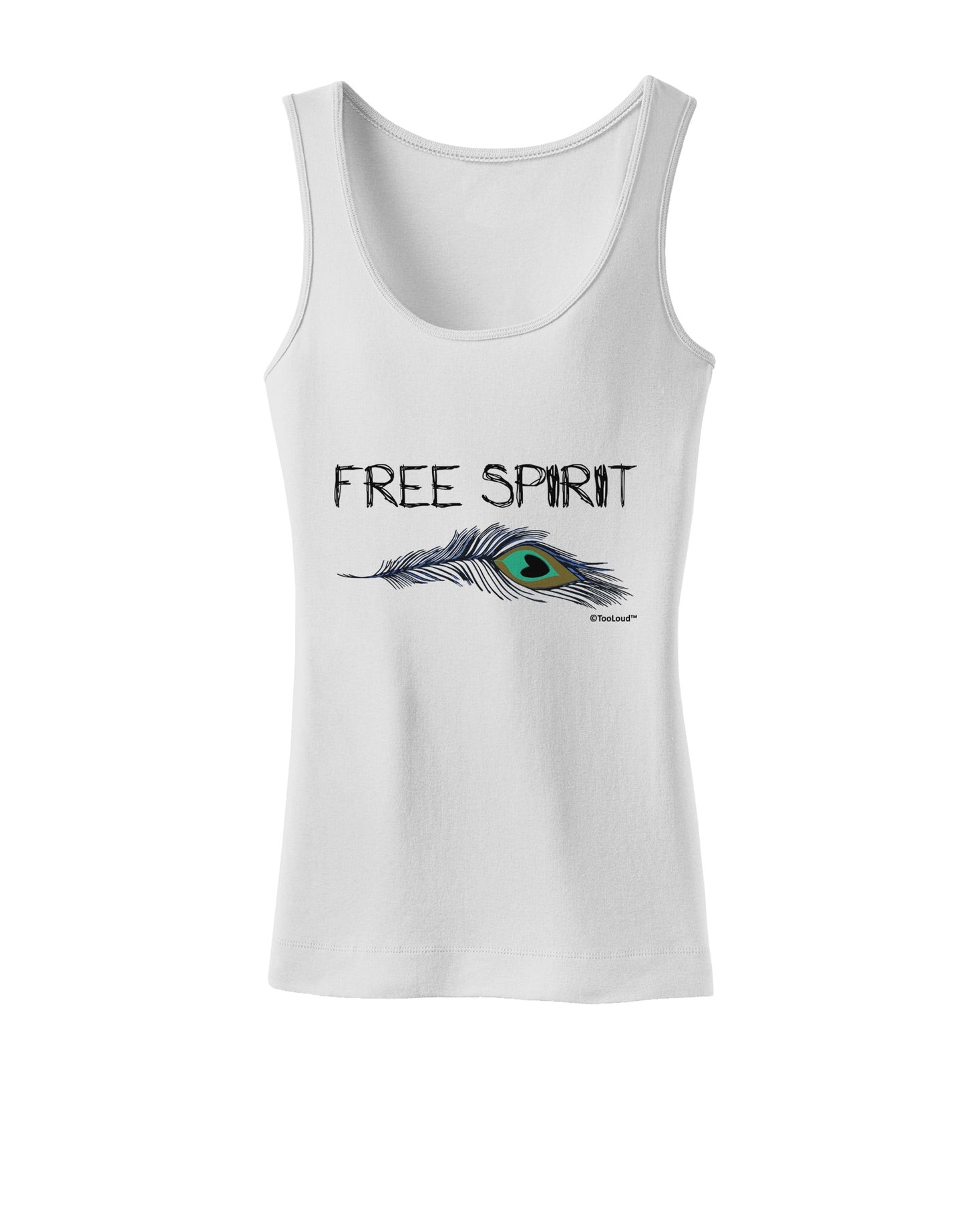 Graphic Feather Design - Free Spirit Womens Tank Top by TooLoud-Womens Tank Tops-TooLoud-White-X-Small-Davson Sales