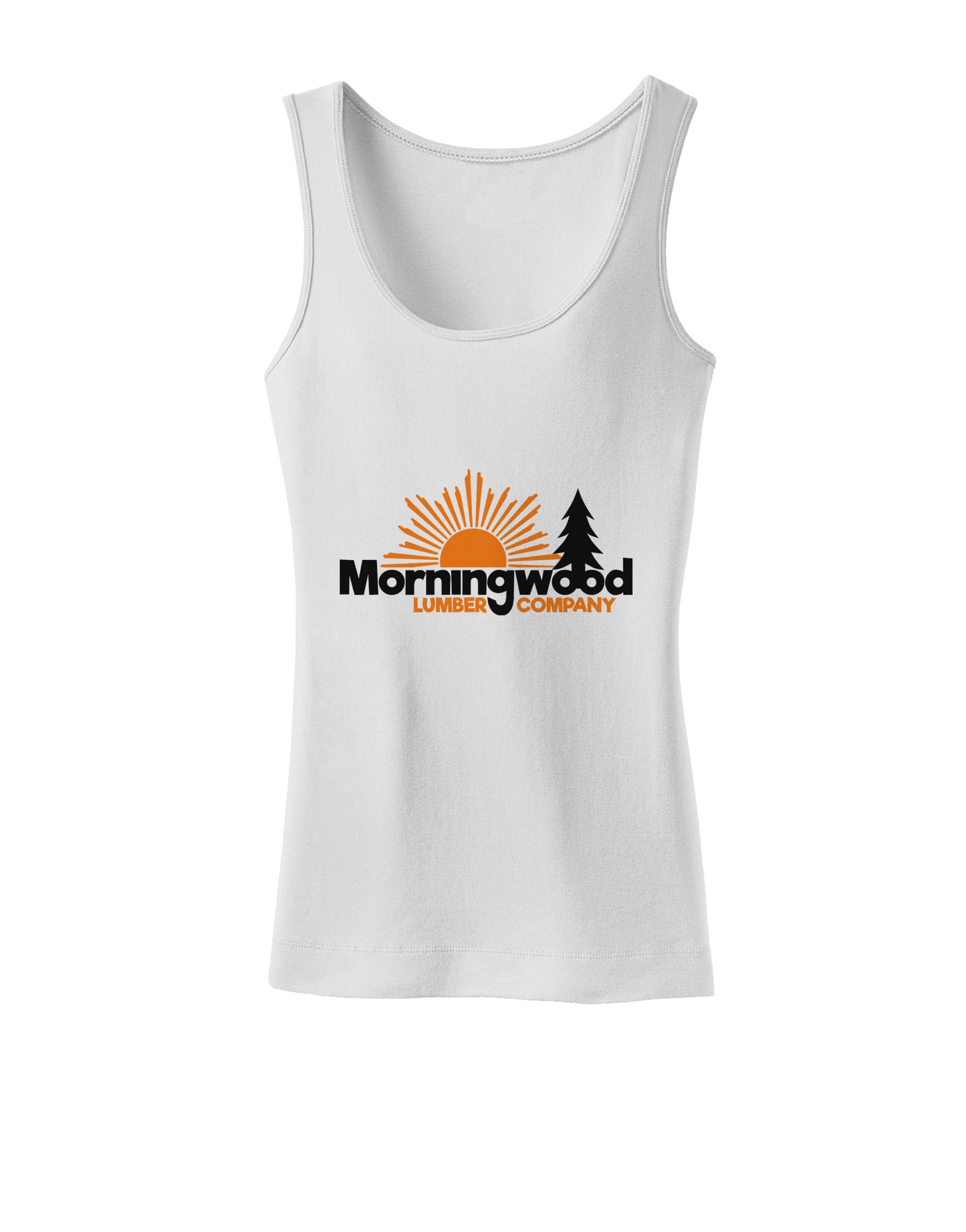 Morningwood Company Funny Womens Petite Tank Top by TooLoud-TooLoud-White-X-Small-Davson Sales