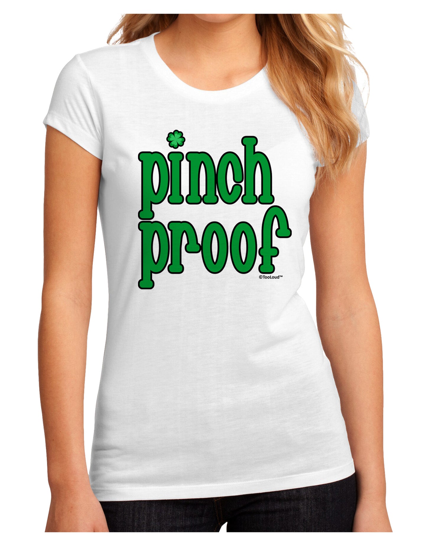 Pinch Proof - St. Patrick's Day Juniors Sublimate Tee by TooLoud-Womens T-Shirt-TooLoud-White-Small-Davson Sales