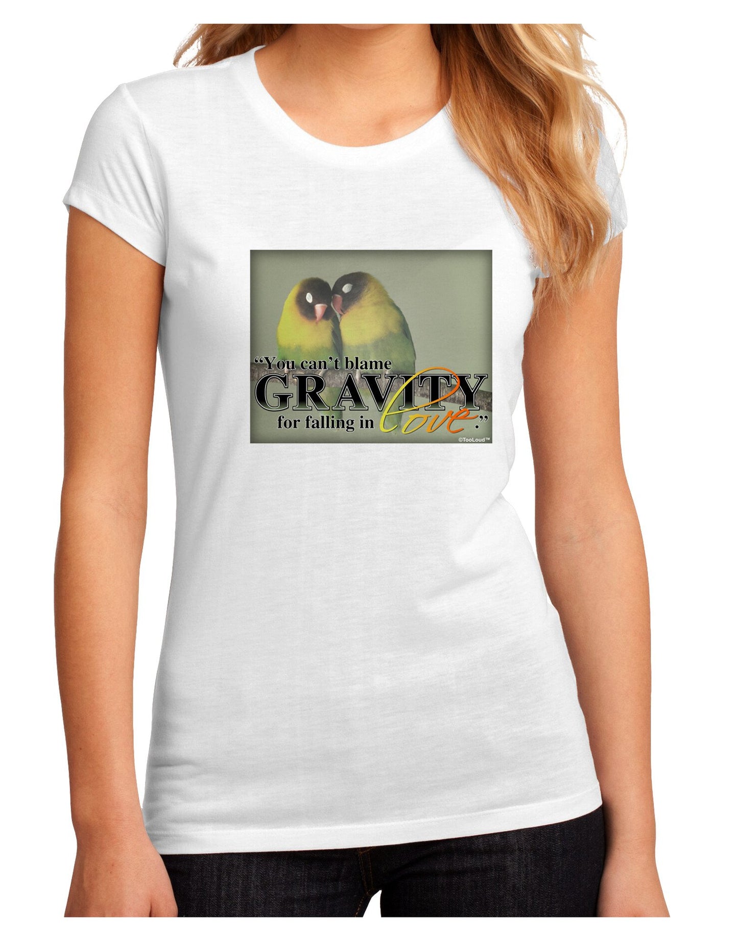 Can't Blame Gravity Juniors Petite Sublimate Tee-Womens T-Shirt-TooLoud-White-2XL-Davson Sales