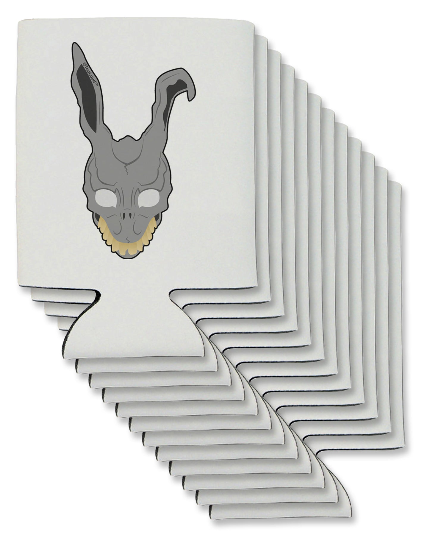 Scary Bunny Face Can / Bottle Insulator Coolers-Can Coolie-TooLoud-12 Pieces-Davson Sales