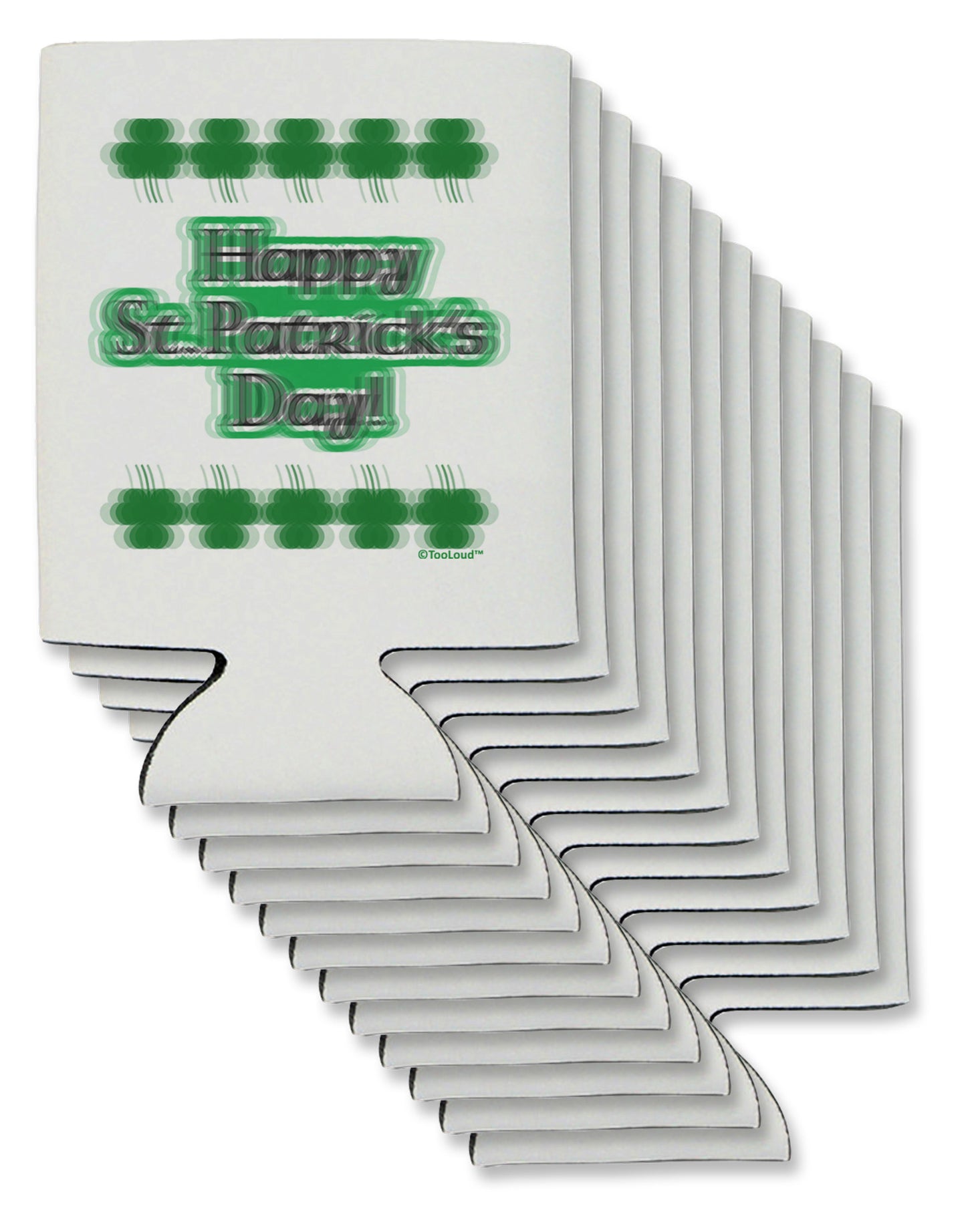 Seeing Double St. Patrick's Day Can / Bottle Insulator Coolers-Can Coolie-TooLoud-12-Davson Sales