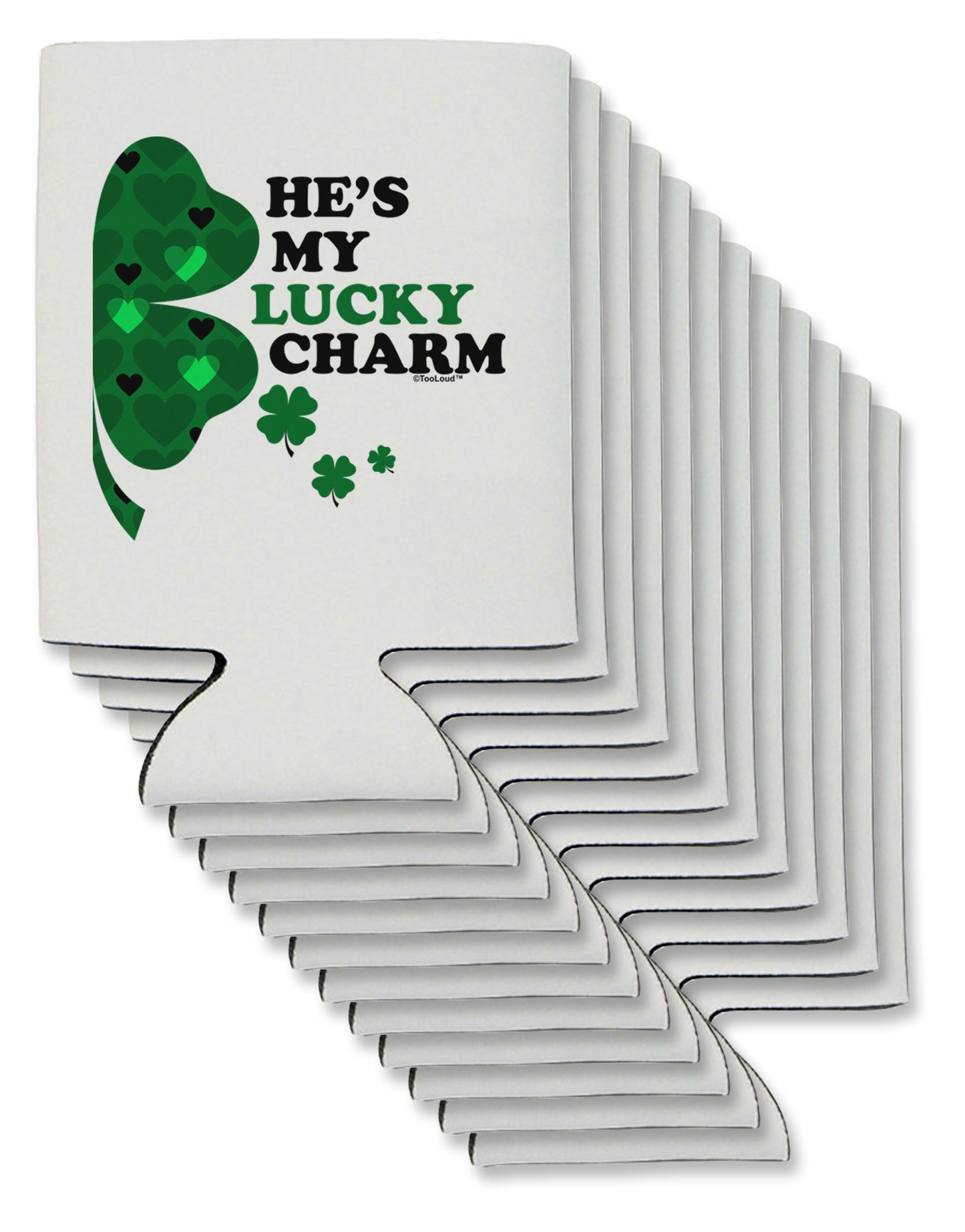 He's My Lucky Charm - Right Can / Bottle Insulator Coolers-Can Coolie-TooLoud-12-Davson Sales