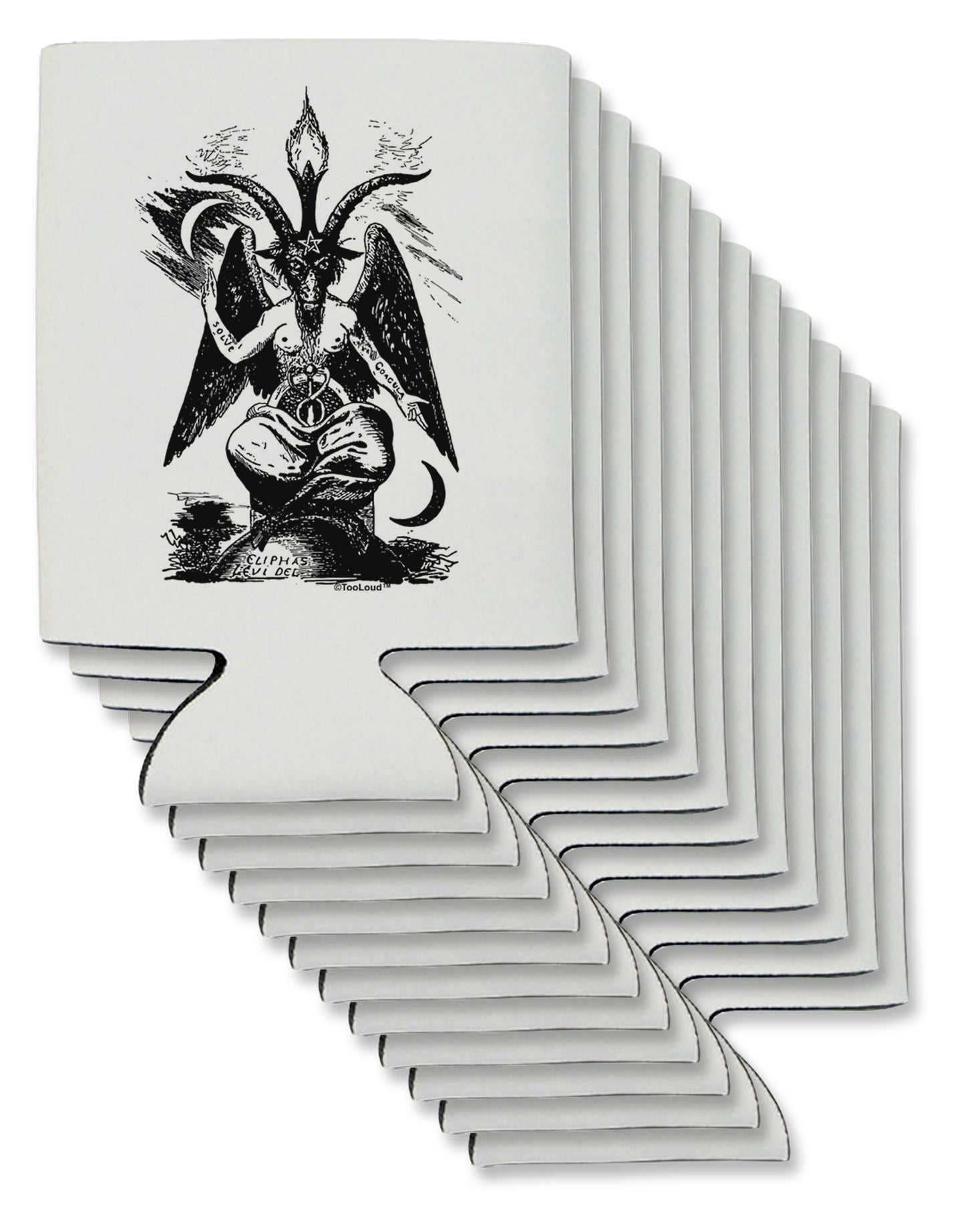 Baphomet Illustration Can / Bottle Insulator Coolers by TooLoud-TooLoud-12-Davson Sales
