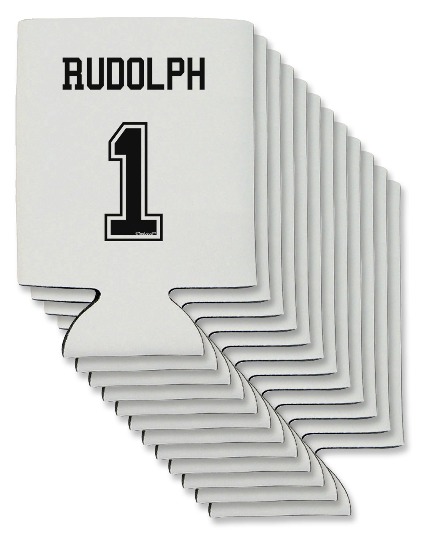 Reindeer Jersey - Rudolph 1 Can / Bottle Insulator Coolers-Can Coolie-TooLoud-12-Davson Sales