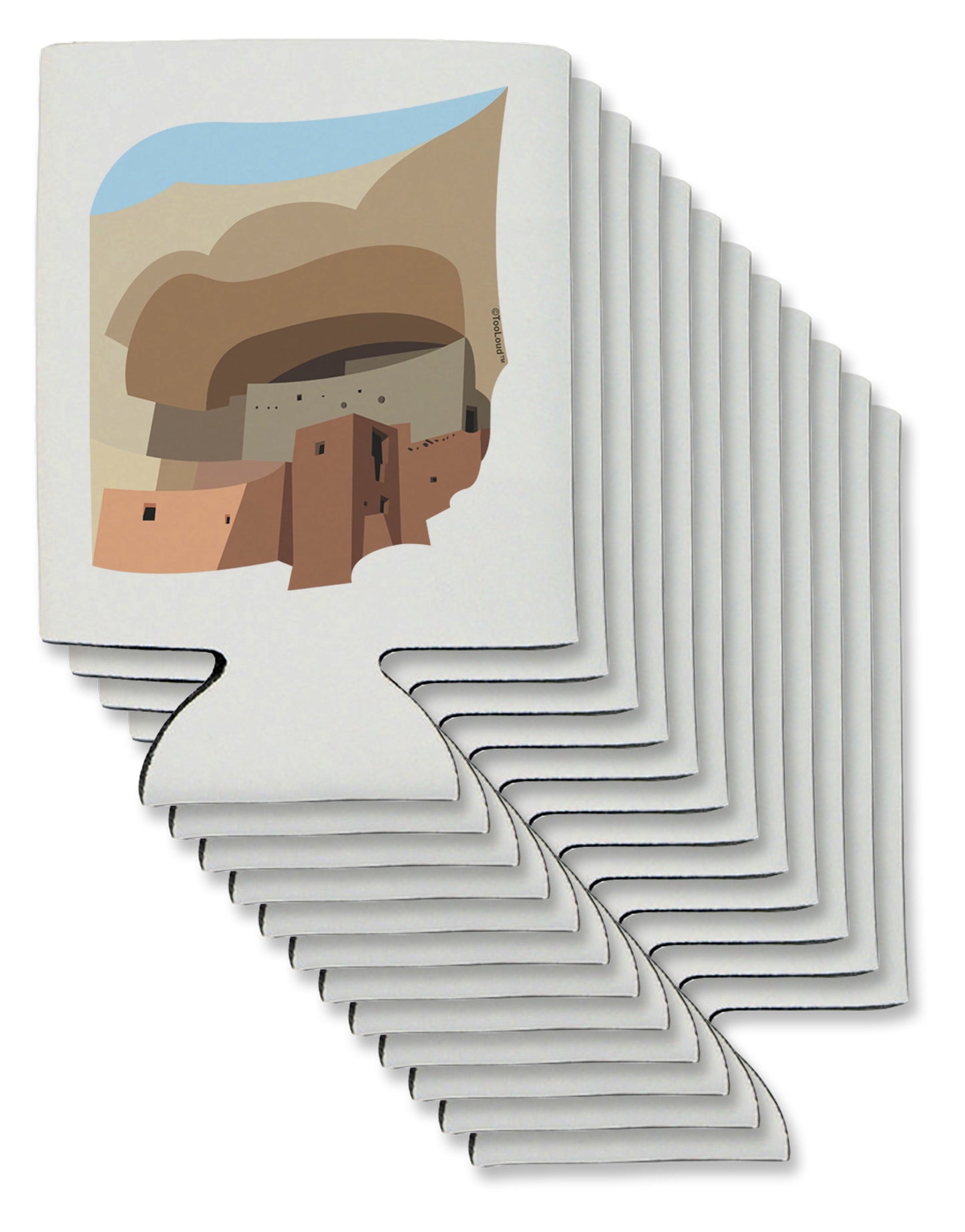 Montezuma Castle Artwork Can / Bottle Insulator Coolers-Can Coolie-TooLoud-12-Davson Sales