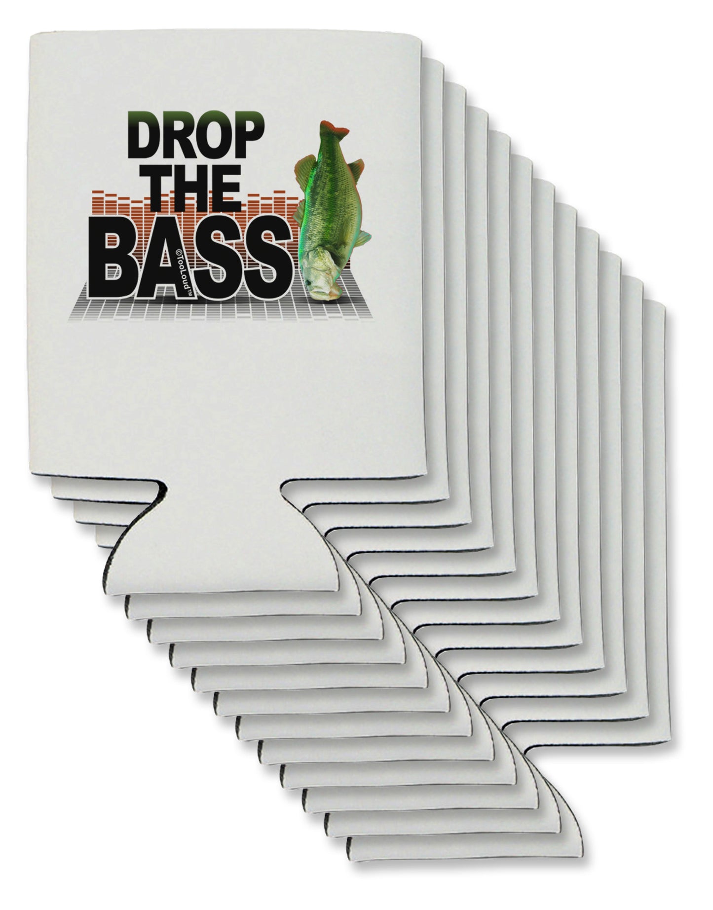 Drop The Bass Fish Can / Bottle Insulator Coolers-Can Coolie-TooLoud-12-Davson Sales