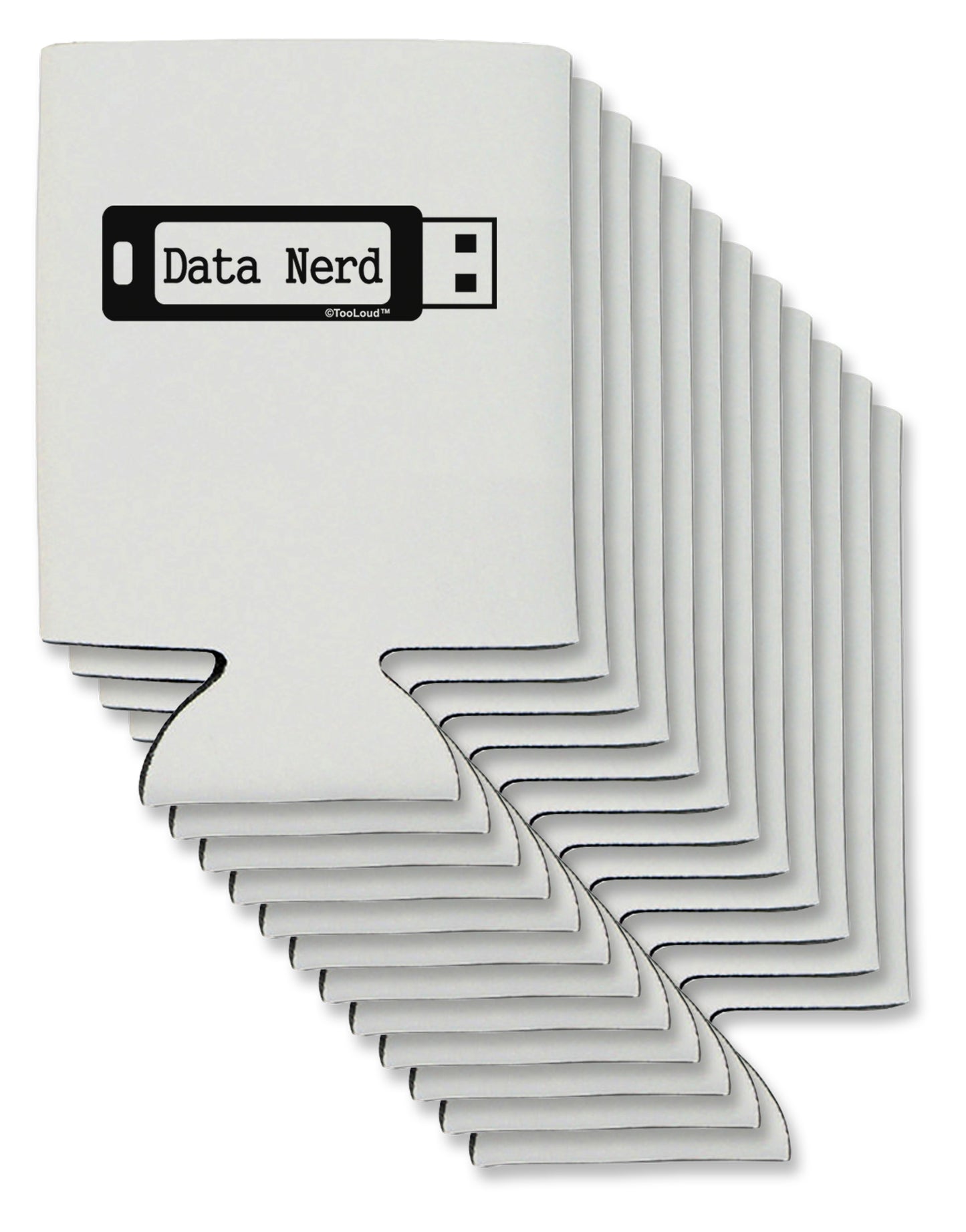 Data Nerd USB Can / Bottle Insulator Coolers by TooLoud-Can Coolie-TooLoud-12-Davson Sales