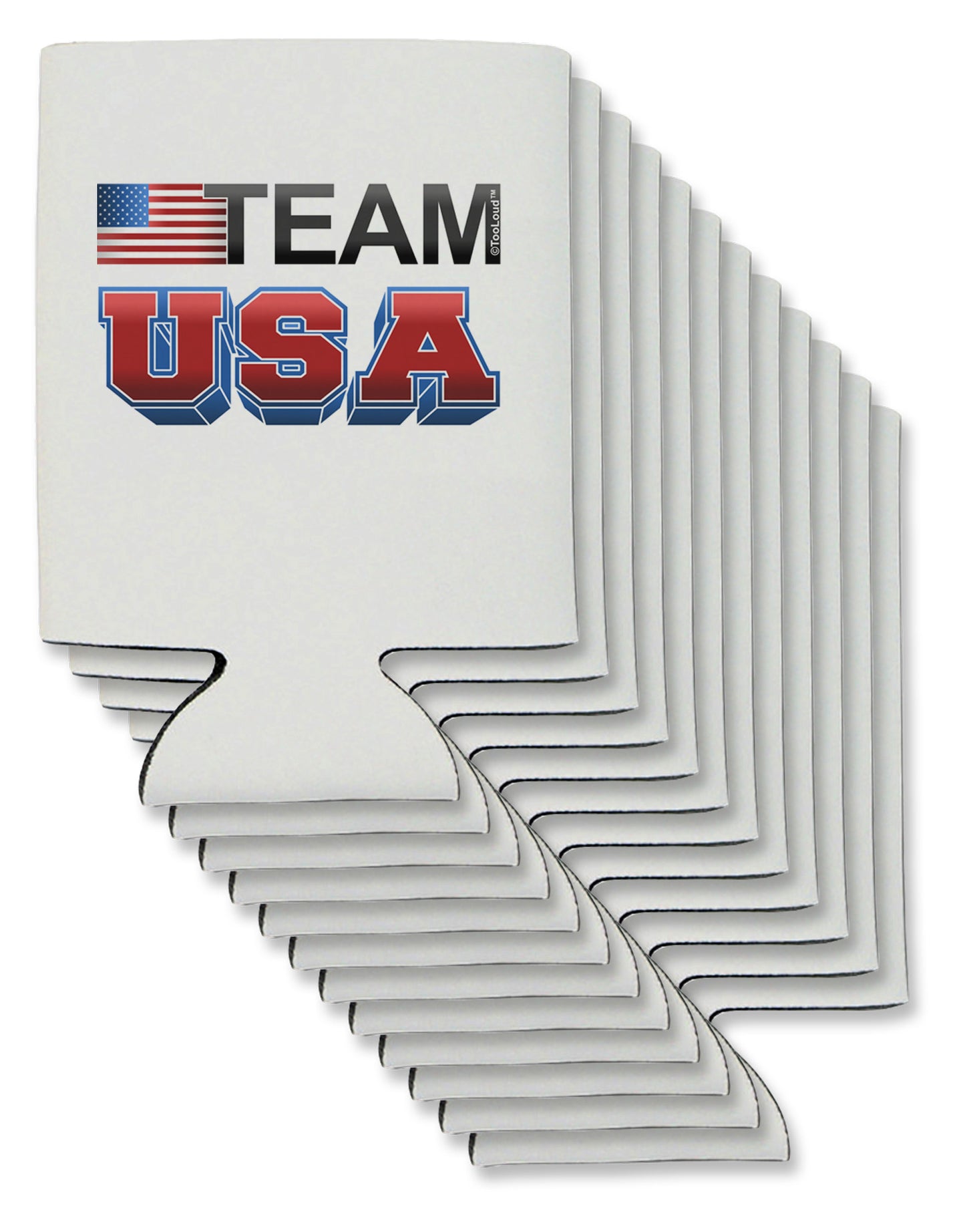 Sporty Team USA Can / Bottle Insulator Coolers-Can Coolie-TooLoud-12-Davson Sales