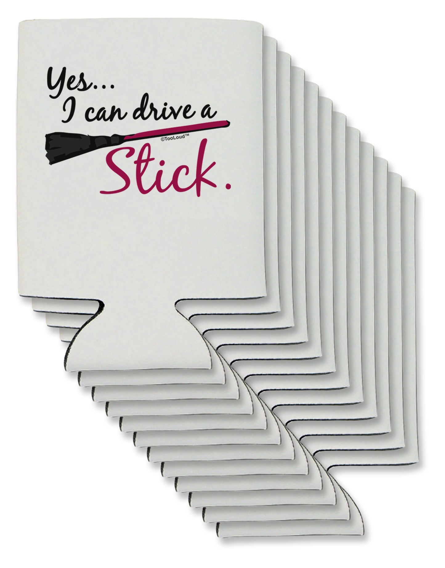 Drive Stick Pink Can / Bottle Insulator Coolers-Can Coolie-TooLoud-12-Davson Sales
