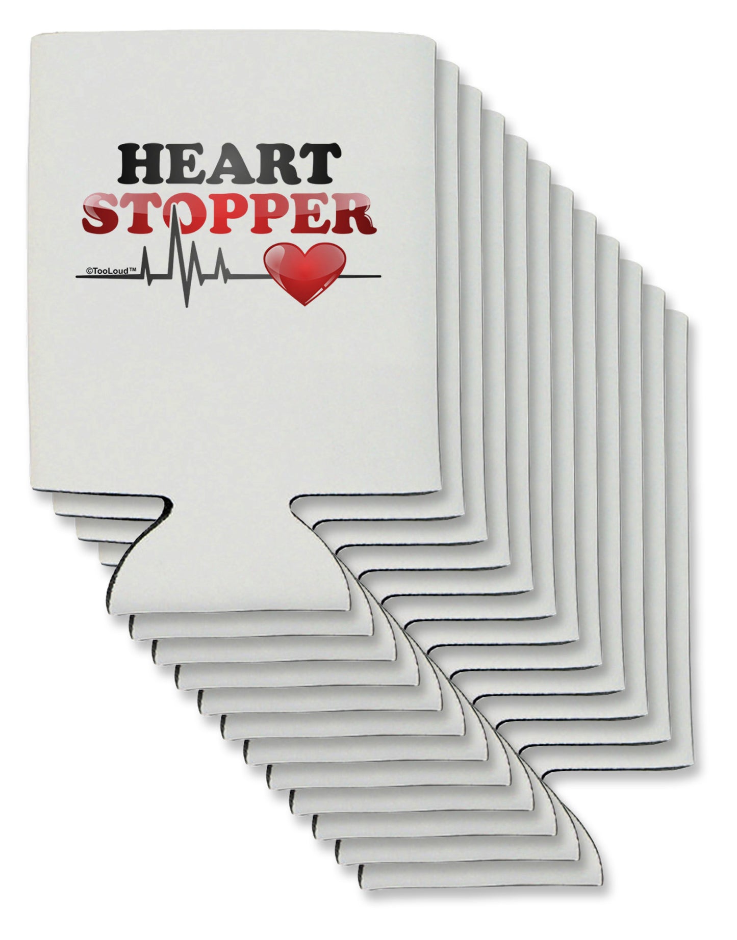 Heart Stopper Can / Bottle Insulator Coolers-Can Coolie-TooLoud-12-Davson Sales
