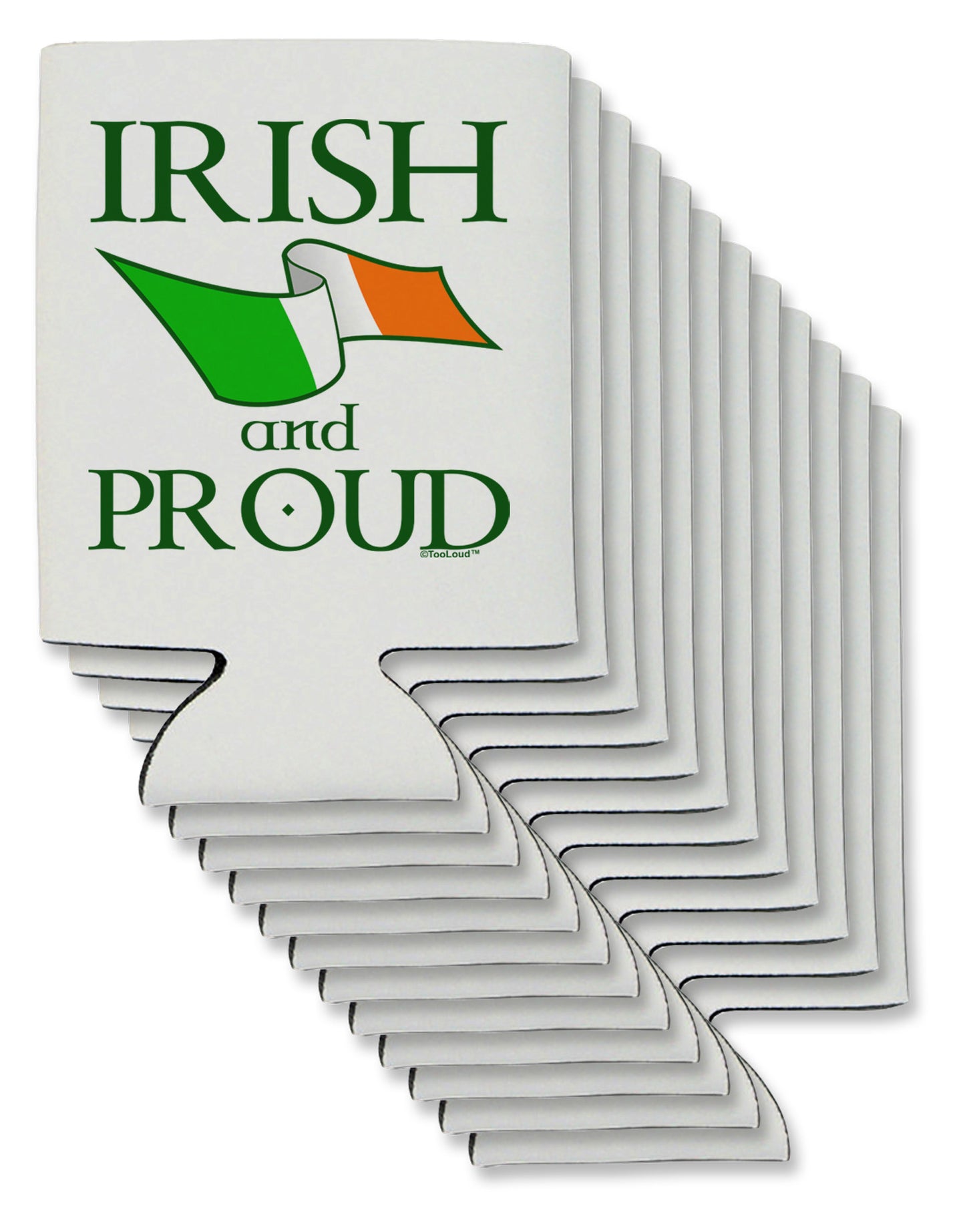 Irish and Proud Can / Bottle Insulator Coolers-Can Coolie-TooLoud-12-Davson Sales