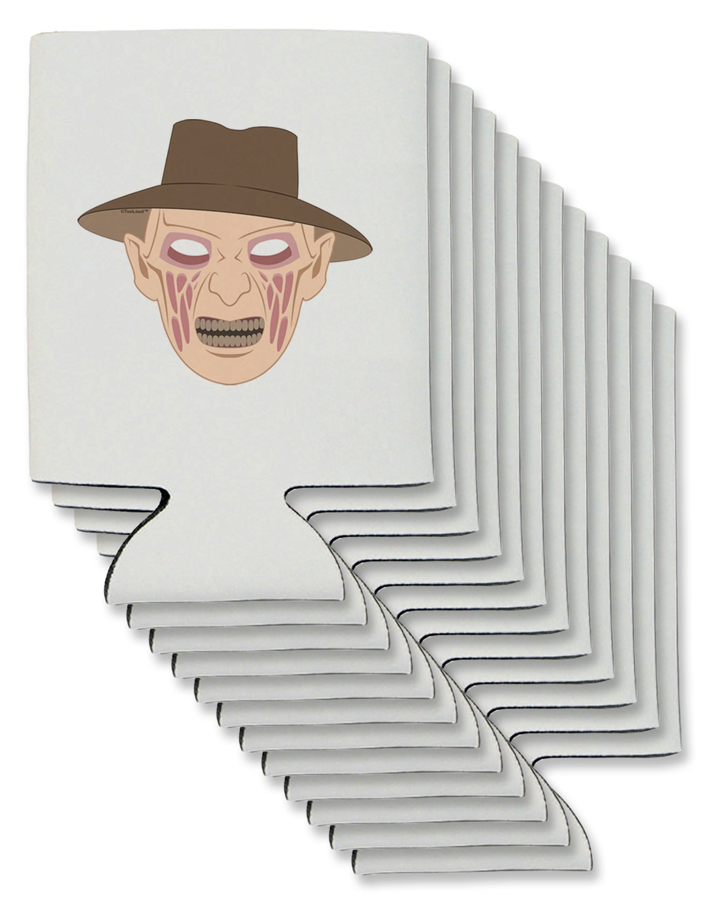 Scary Face With a Hat - Halloween Can / Bottle Insulator Coolers-Can Coolie-TooLoud-12-Davson Sales