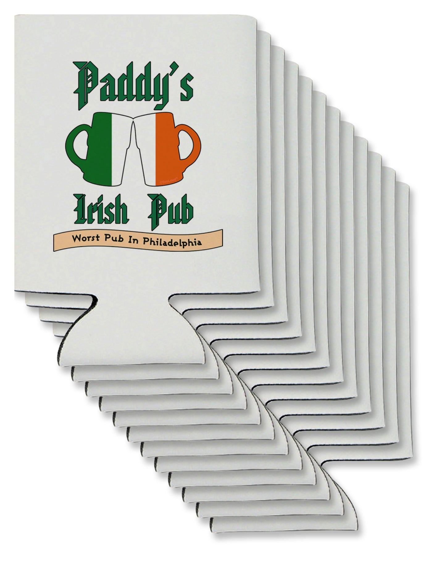 Paddy's Irish Pub Can / Bottle Insulator Coolers by TooLoud-Can Coolie-TooLoud-12-Davson Sales