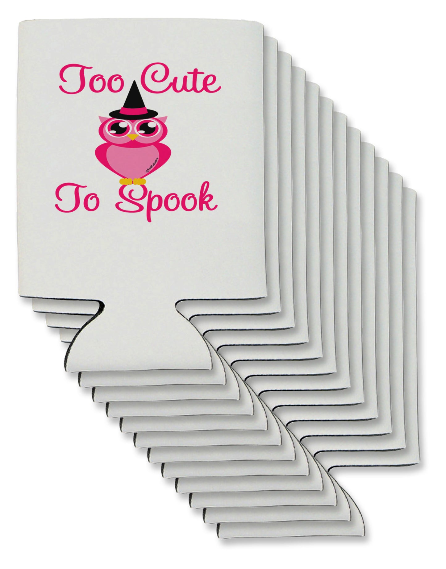 Owl Too Cute Pink Can / Bottle Insulator Coolers-Can Coolie-TooLoud-12-Davson Sales