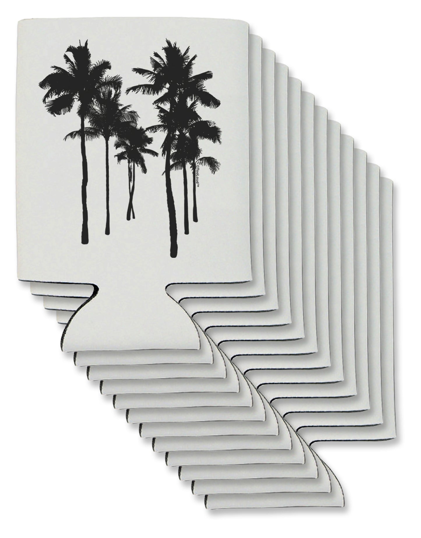 Palm Rows Silhouette Can / Bottle Insulator Coolers-Can Coolie-TooLoud-12-Davson Sales