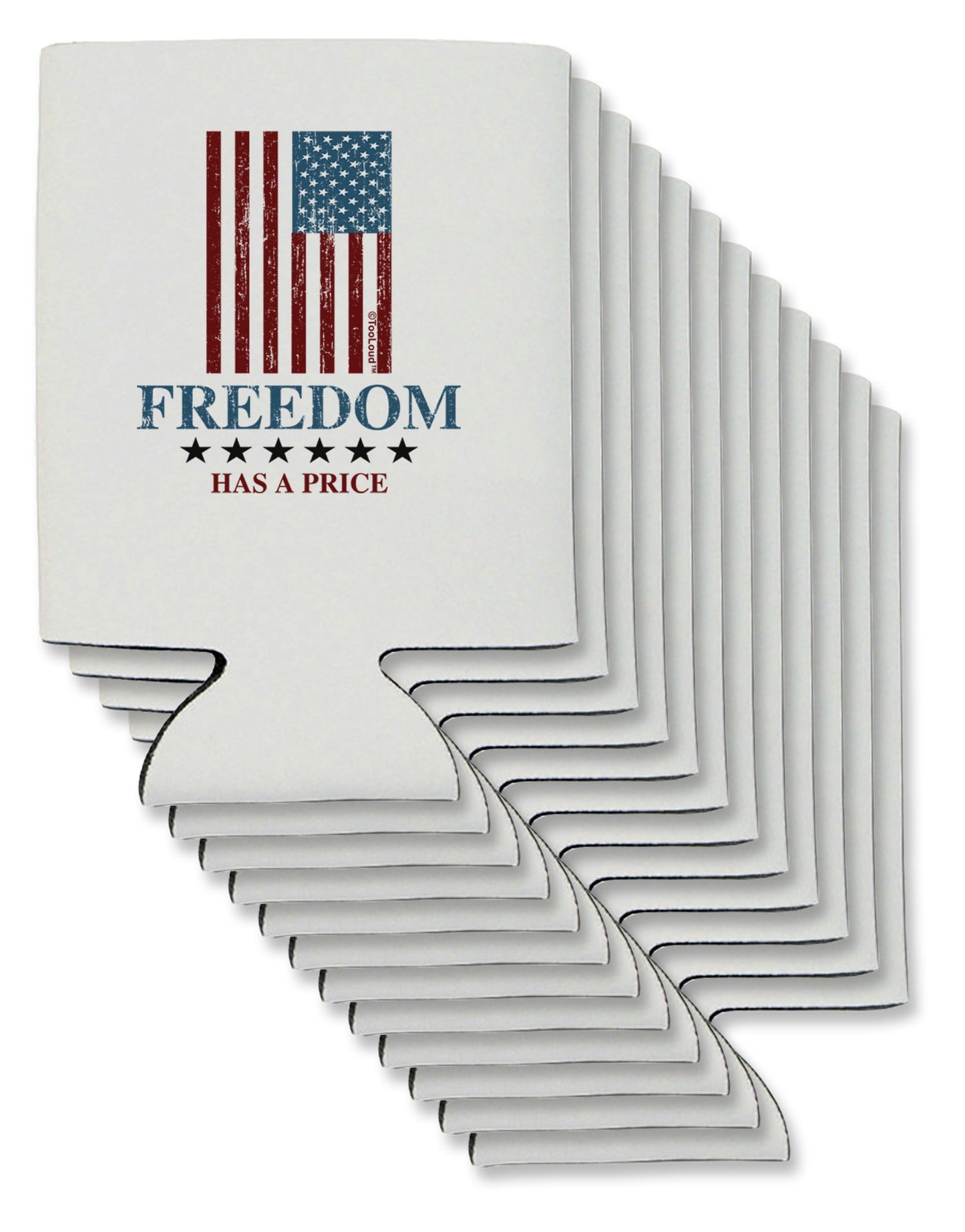 Freedom Flag Color Can / Bottle Insulator Coolers-Can Coolie-TooLoud-12-Davson Sales