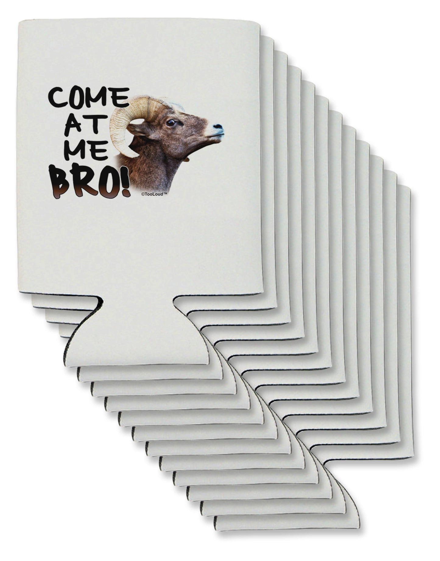 Come At Me Bro Big Horn Can / Bottle Insulator Coolers-Can Coolie-TooLoud-12-Davson Sales