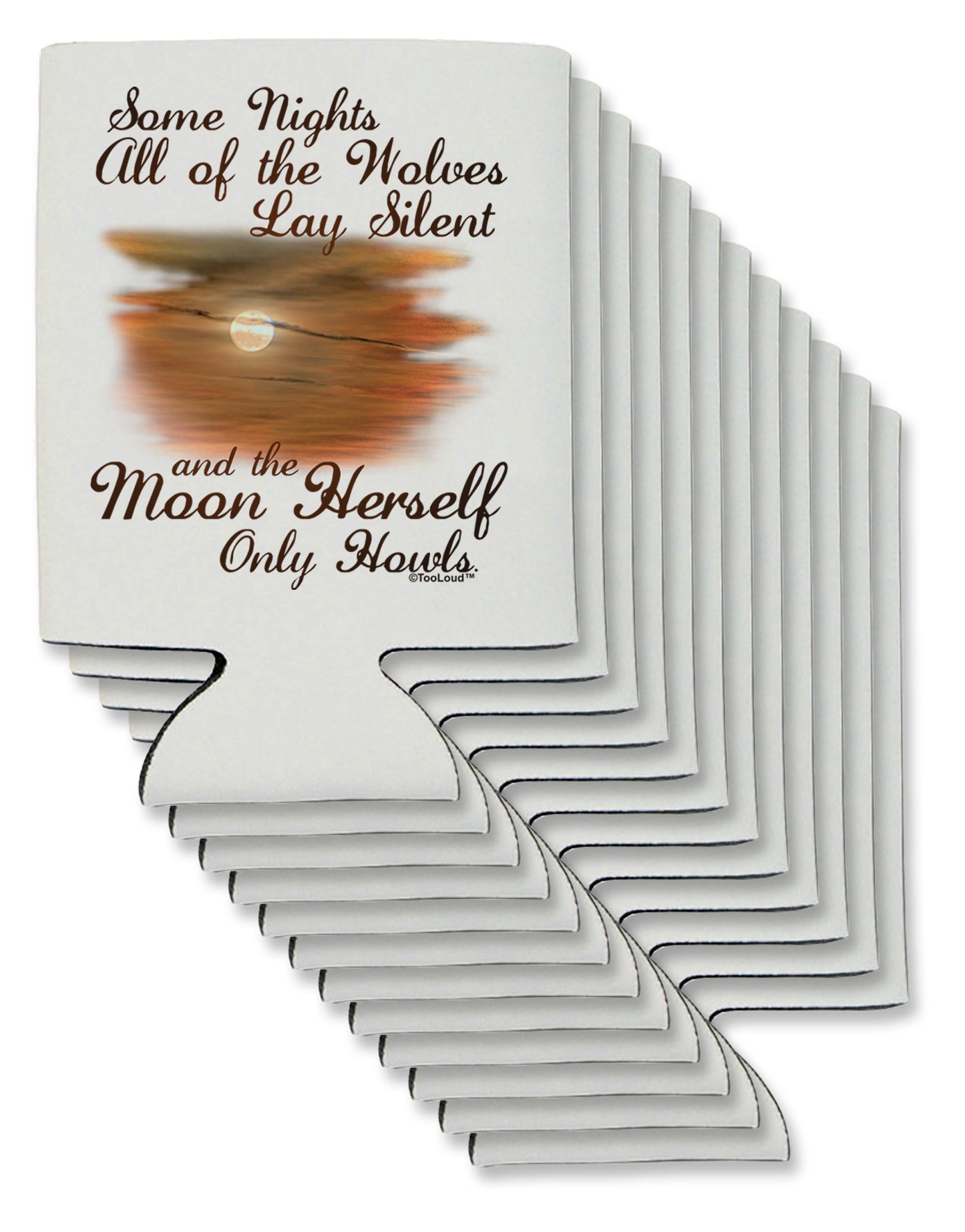 The Moon Herself Howls Can / Bottle Insulator Coolers-Can Coolie-TooLoud-12-Davson Sales