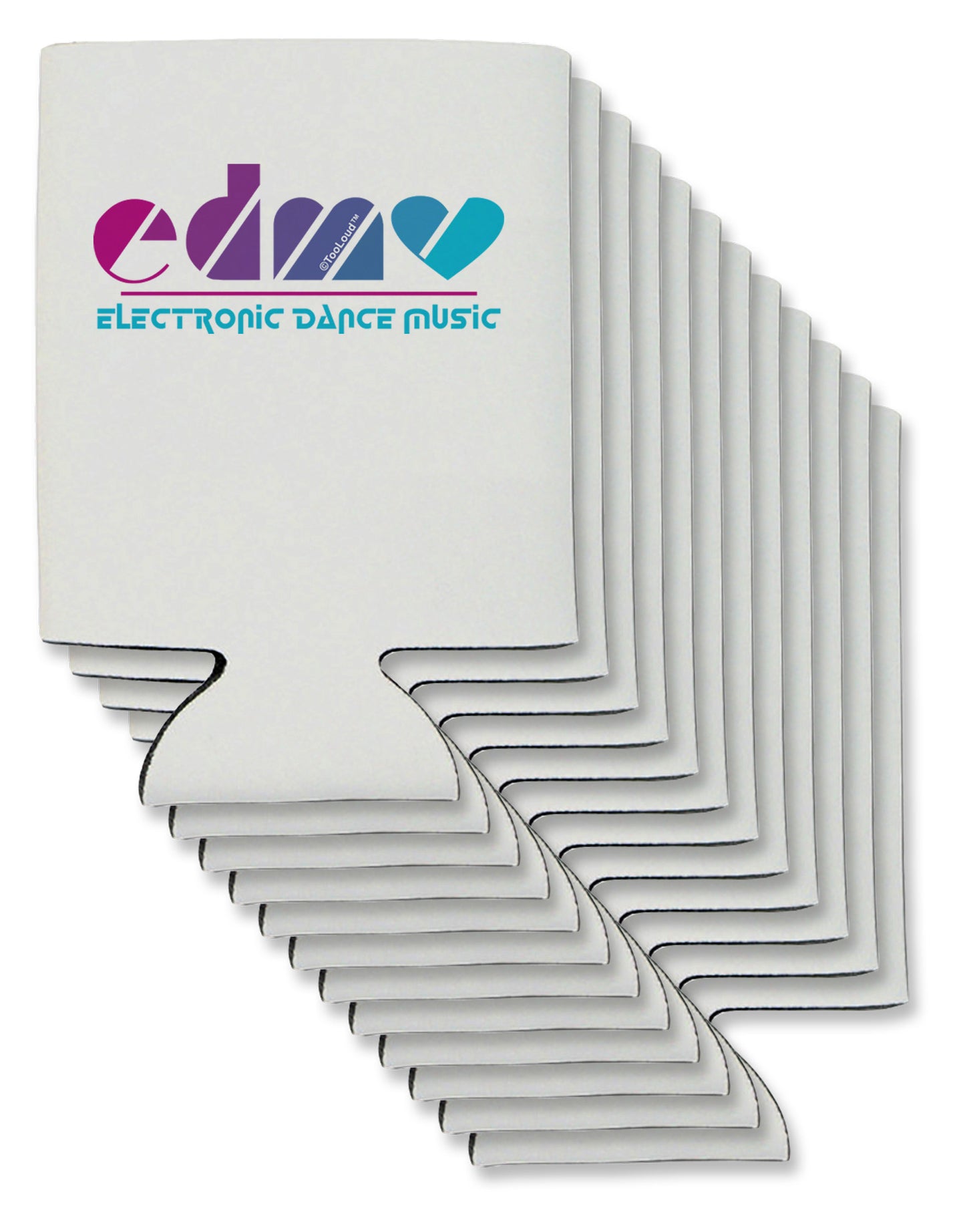 EDM Heart Can / Bottle Insulator Coolers-Can Coolie-TooLoud-12-Davson Sales