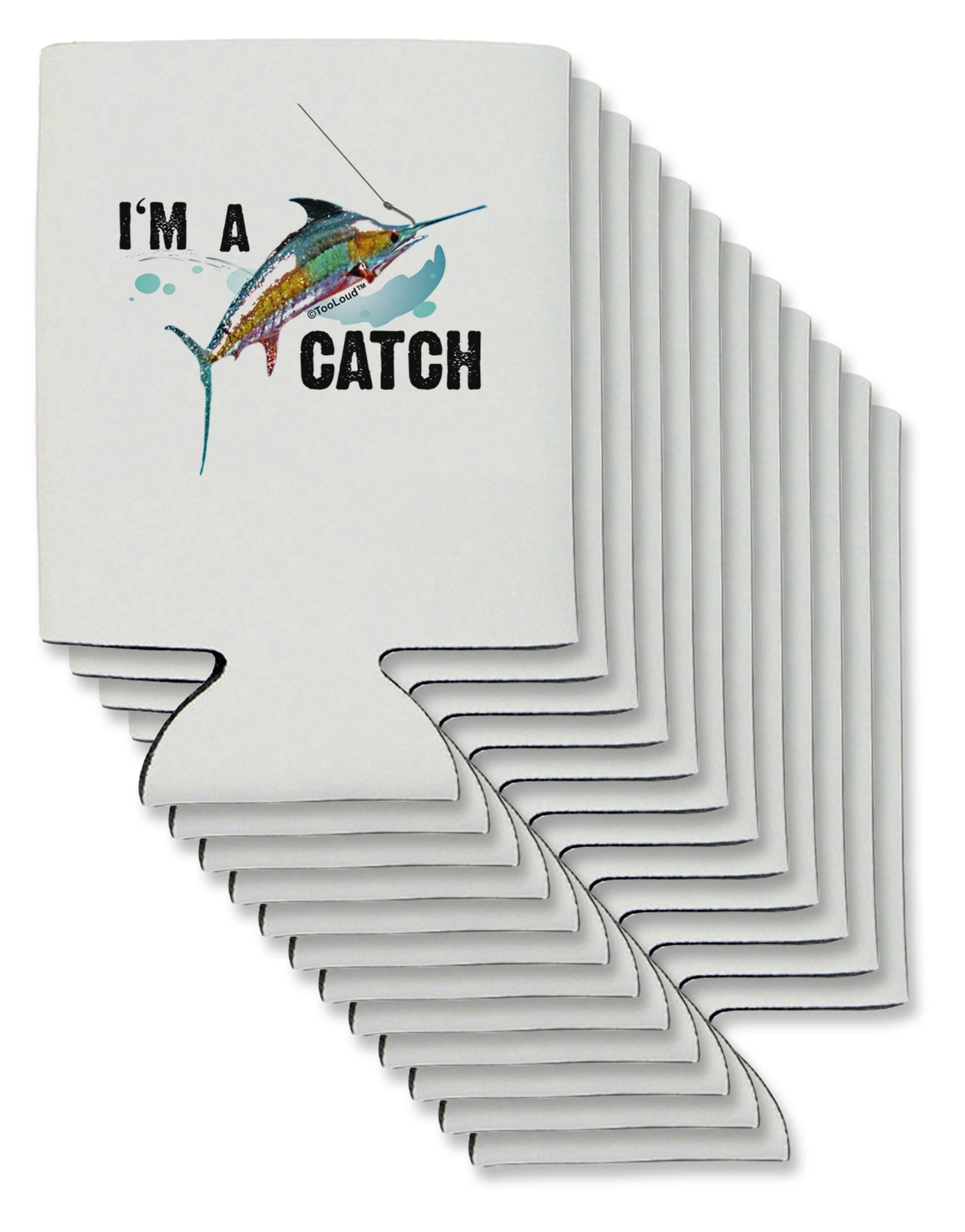 I'm A Catch Swordfish Can / Bottle Insulator Coolers-Can Coolie-TooLoud-12-Davson Sales