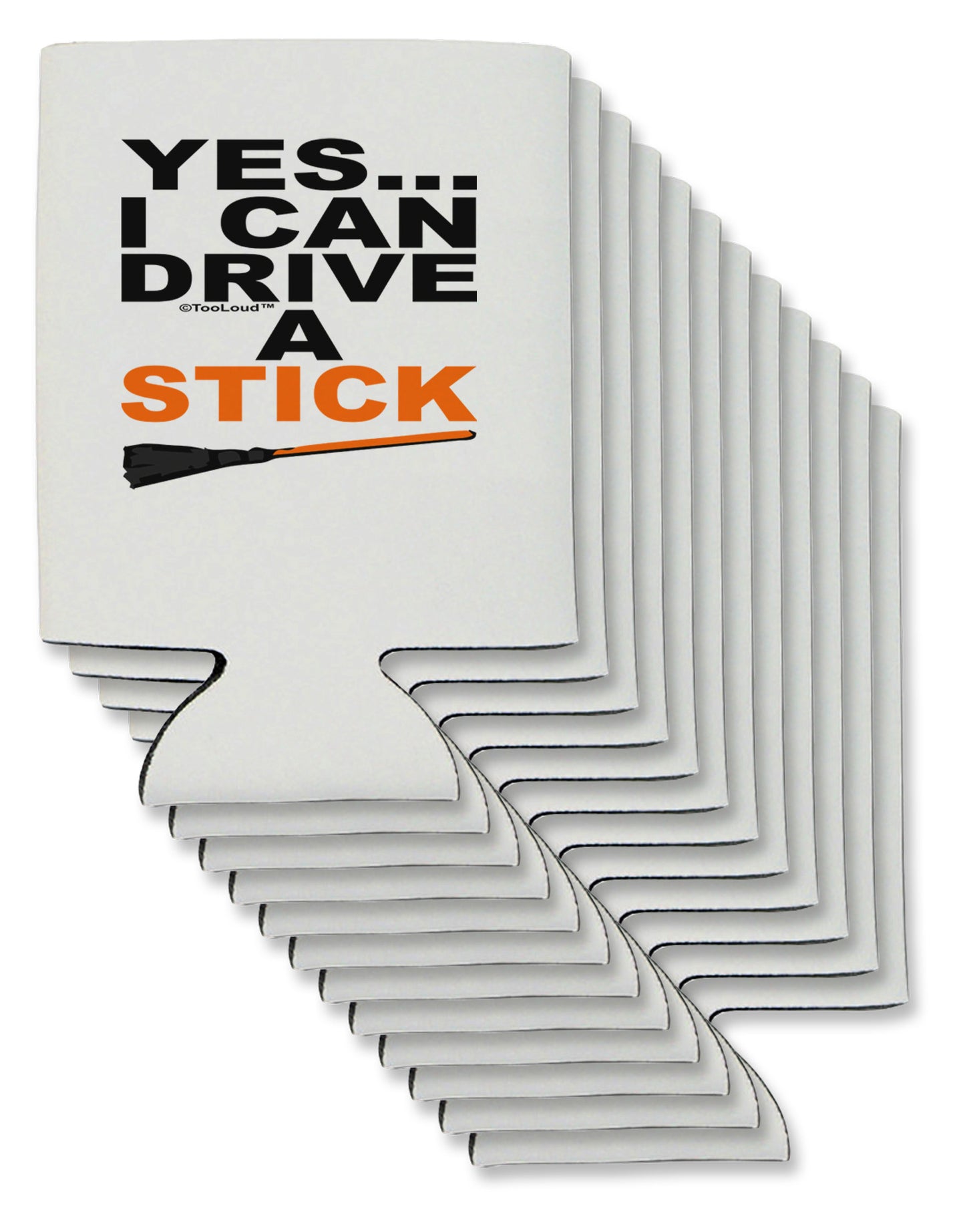 Drive Stick Orange Can / Bottle Insulator Coolers-Can Coolie-TooLoud-12-Davson Sales