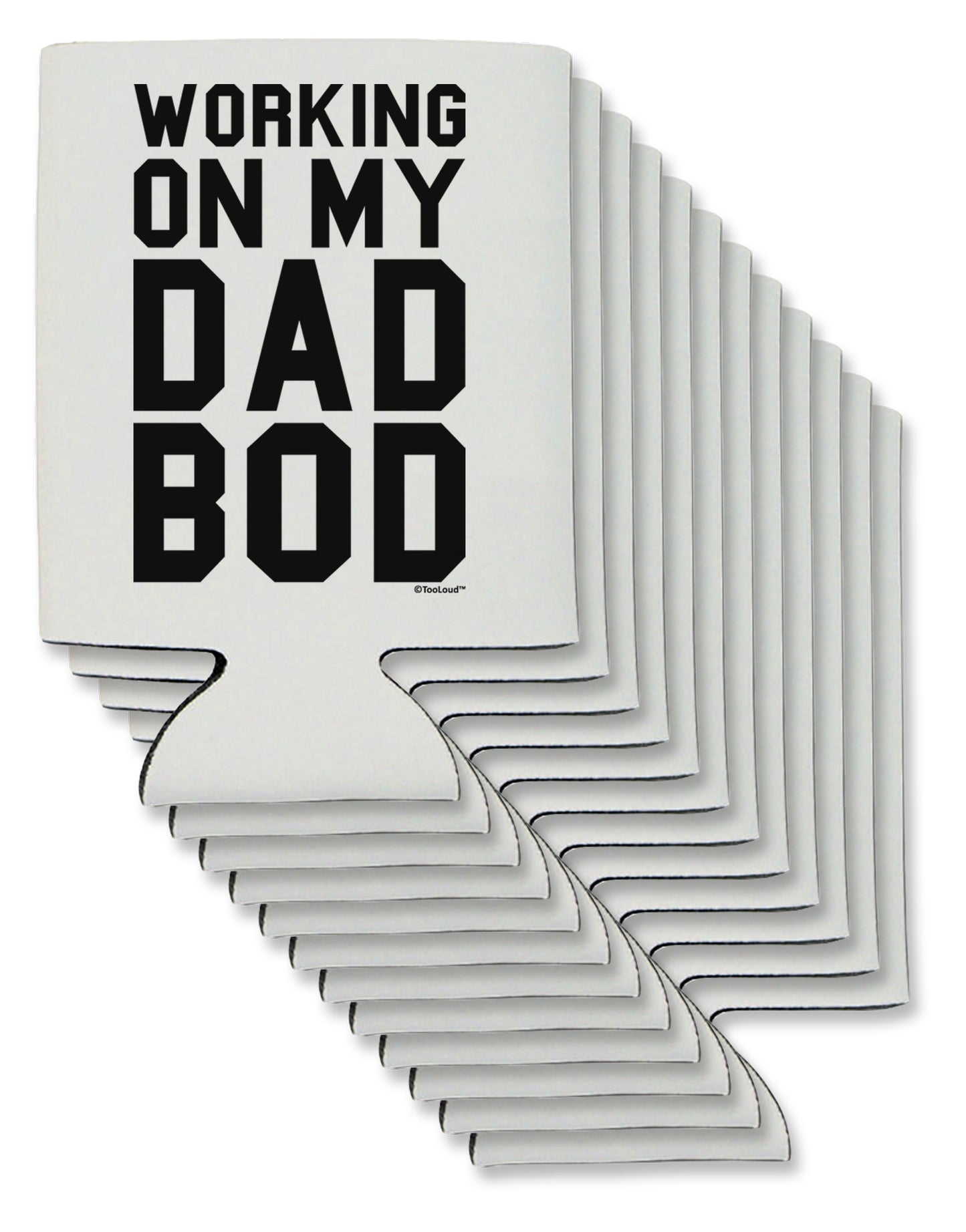 Working On My Dad Bod Can / Bottle Insulator Coolers by TooLoud-Can Coolie-TooLoud-12-Davson Sales