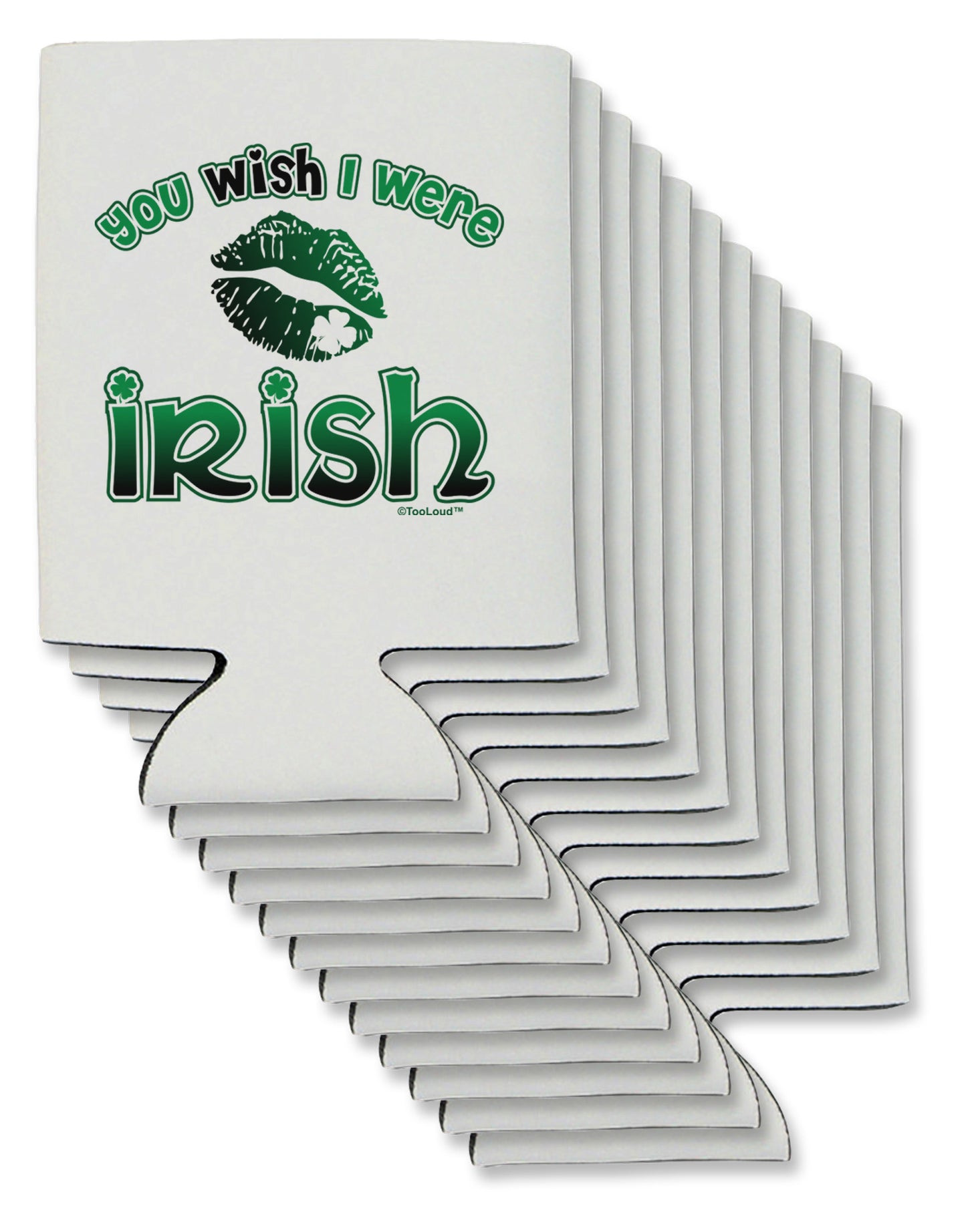 TooLoud You Wish I Were Irish Can / Bottle Insulator Coolers-Can Coolie-TooLoud-12-Davson Sales
