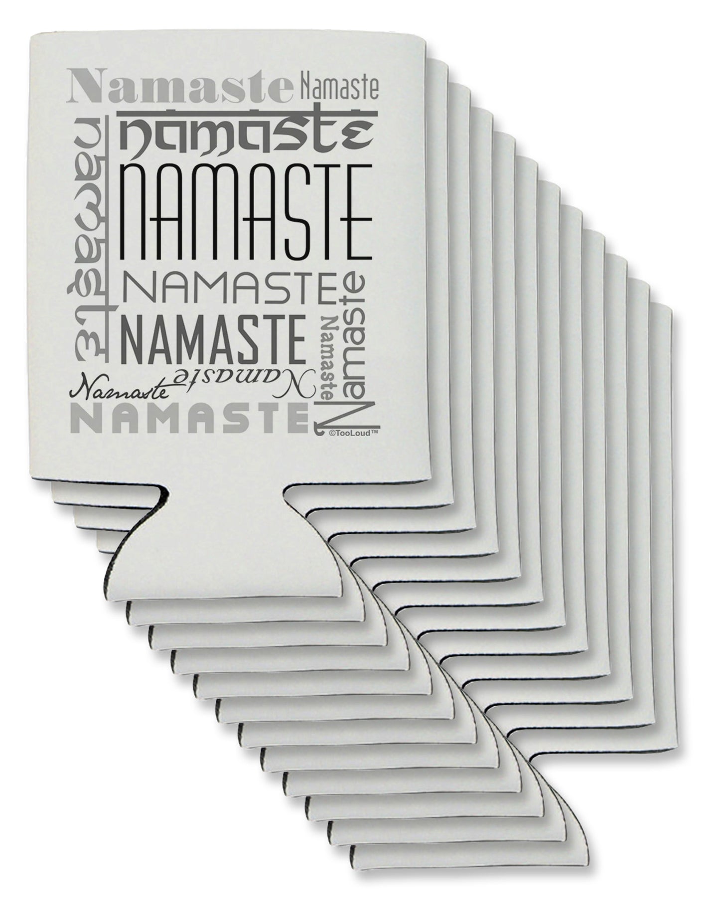 Namaste Rectangle Can / Bottle Insulator Coolers-Can Coolie-TooLoud-12-Davson Sales