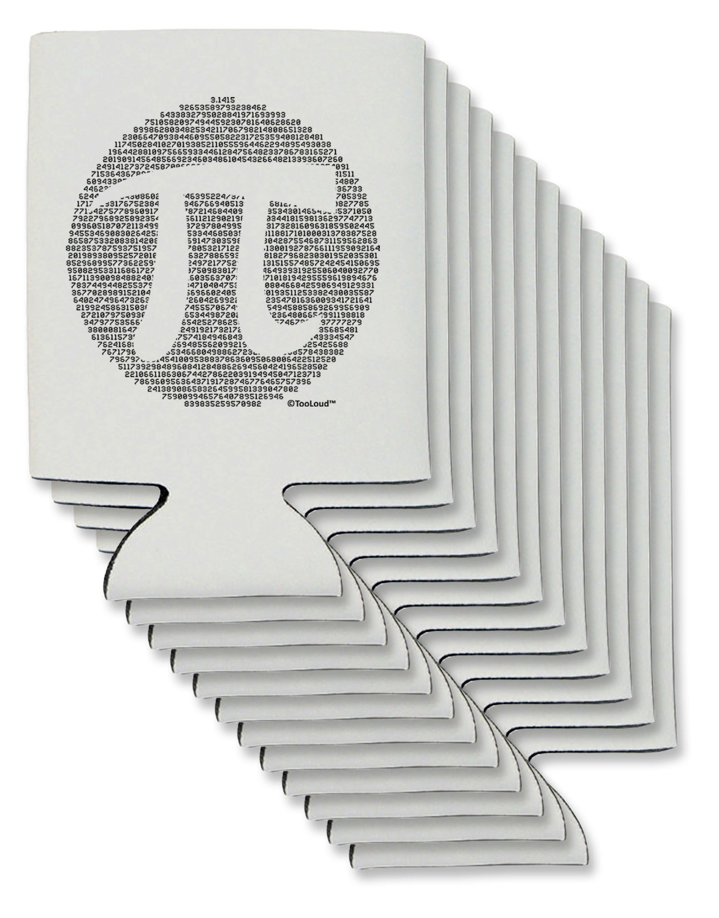 Pi Day Design - Pi Circle Cutout Can / Bottle Insulator Coolers by TooLoud-Can Coolie-TooLoud-12-Davson Sales