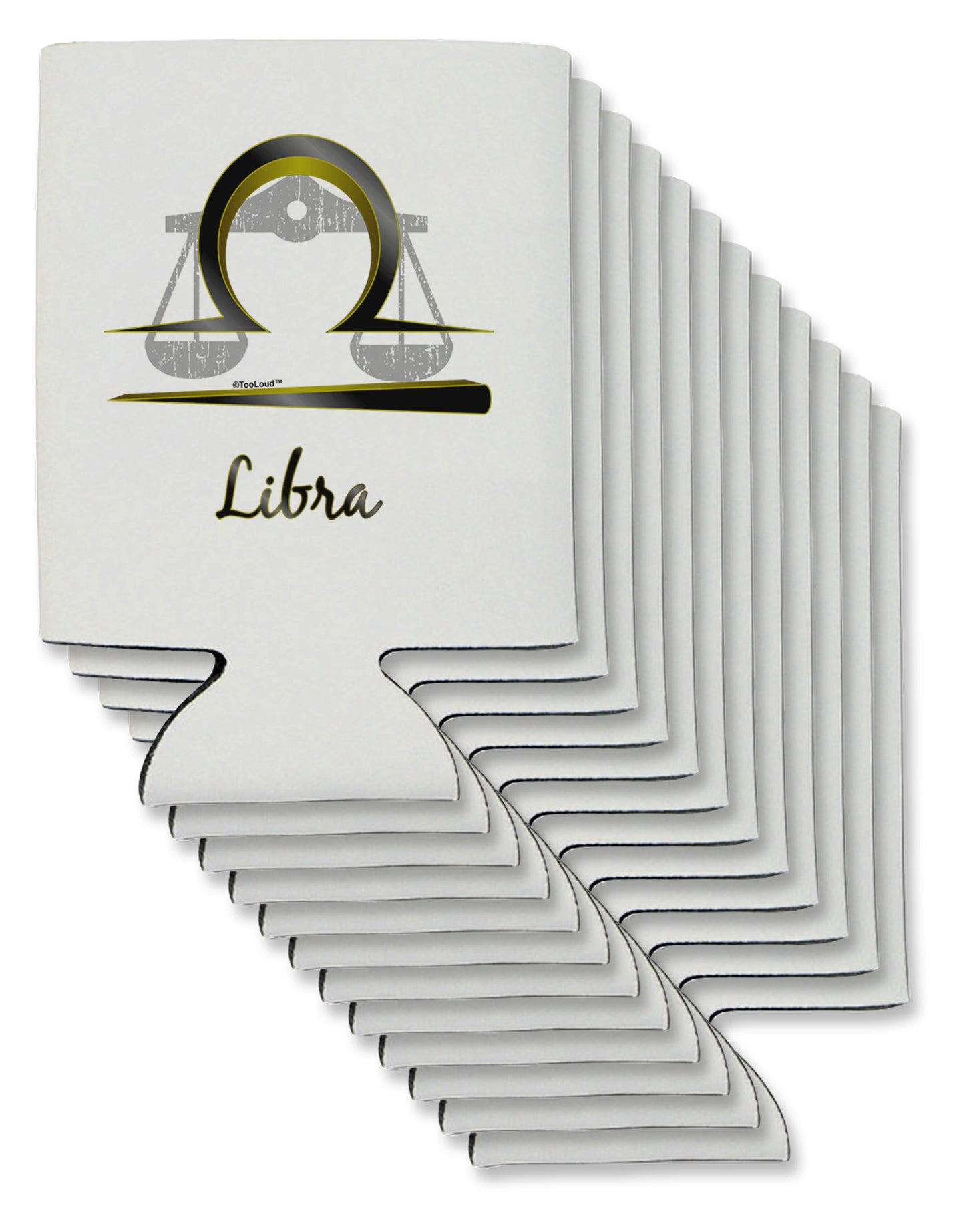 Libra Symbol Can / Bottle Insulator Coolers-Can Coolie-TooLoud-12-Davson Sales