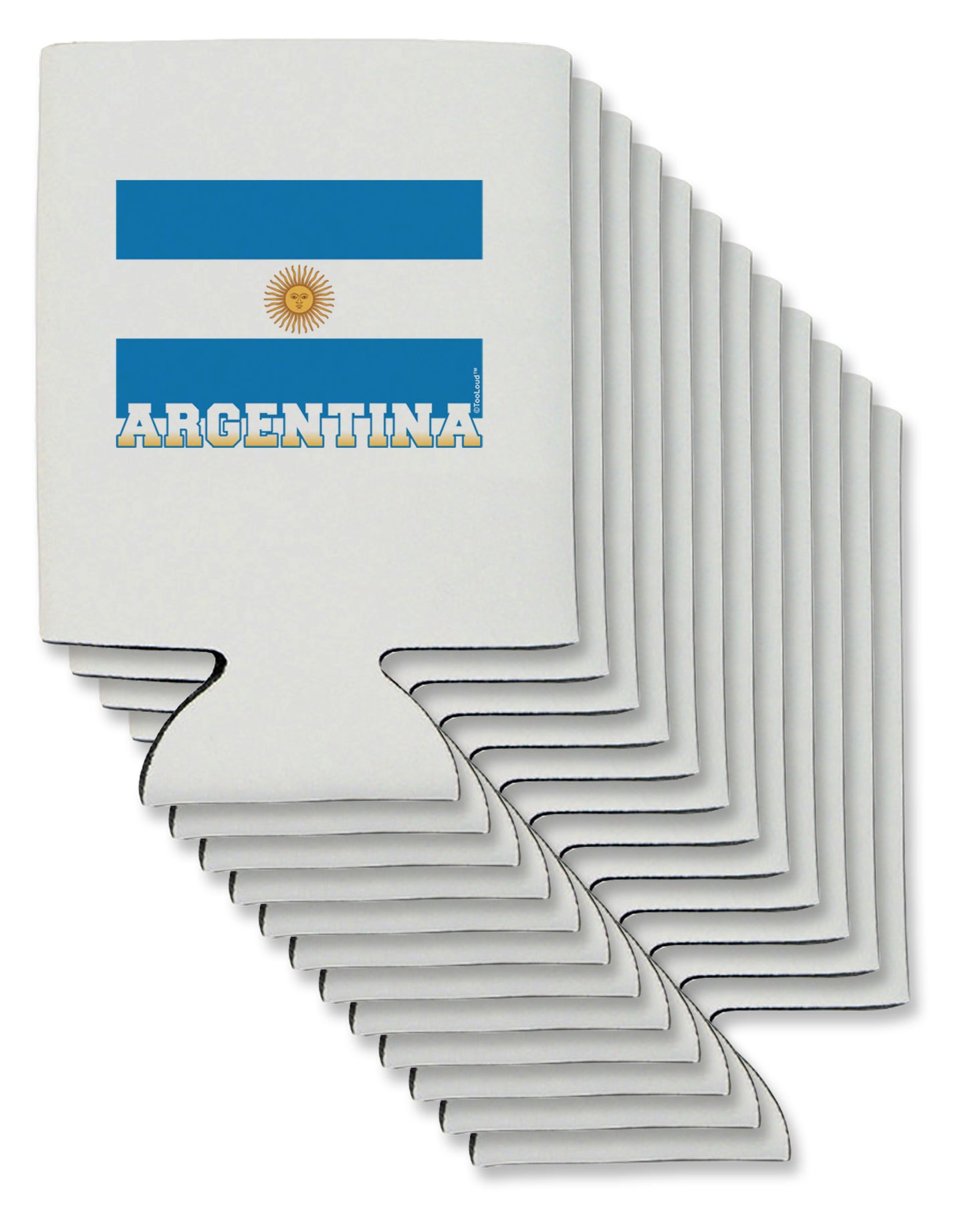 Argentina Flag Can / Bottle Insulator Coolers-Can Coolie-TooLoud-12-Davson Sales