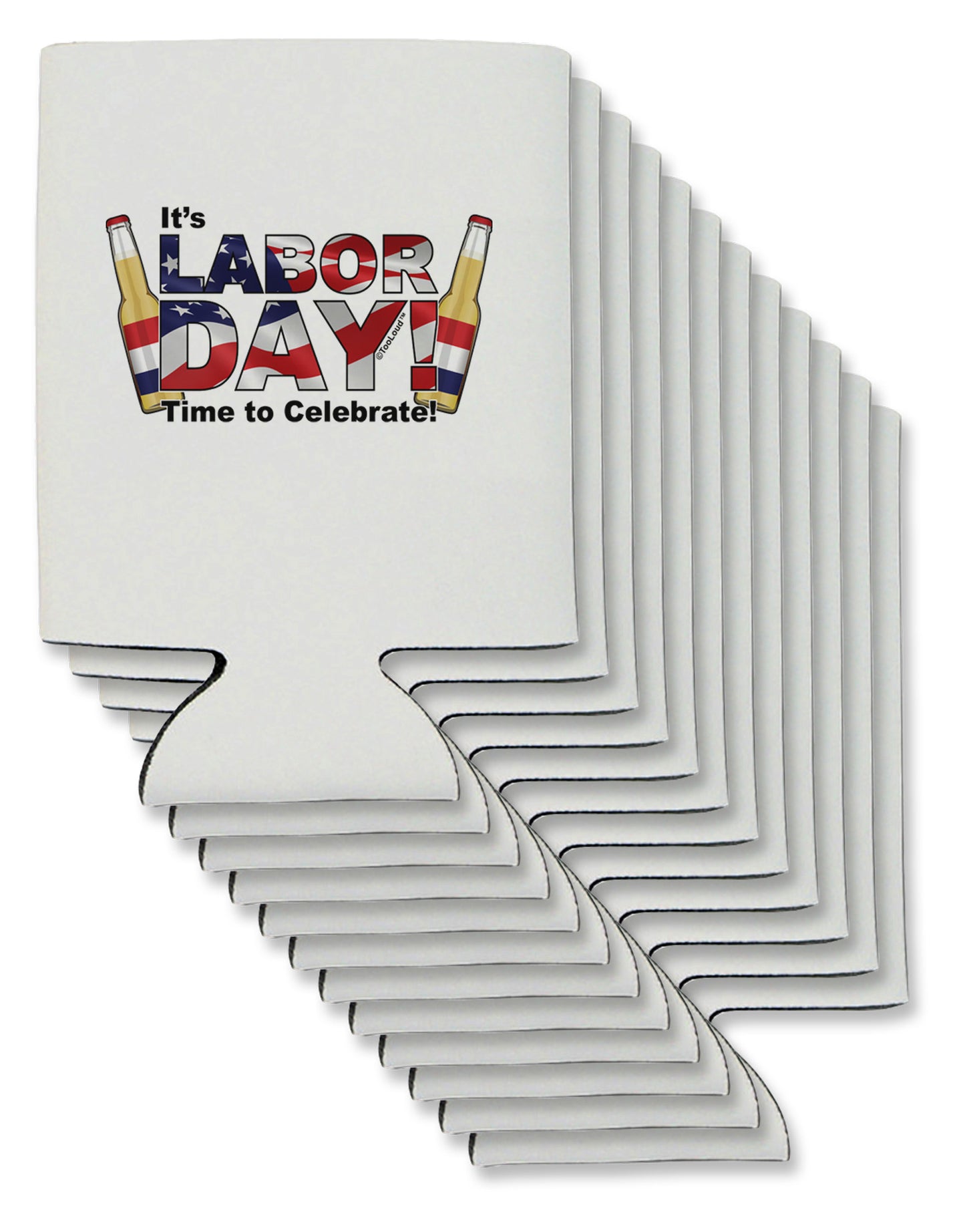 Labor Day - Celebrate Can / Bottle Insulator Coolers-Can Coolie-TooLoud-12-Davson Sales