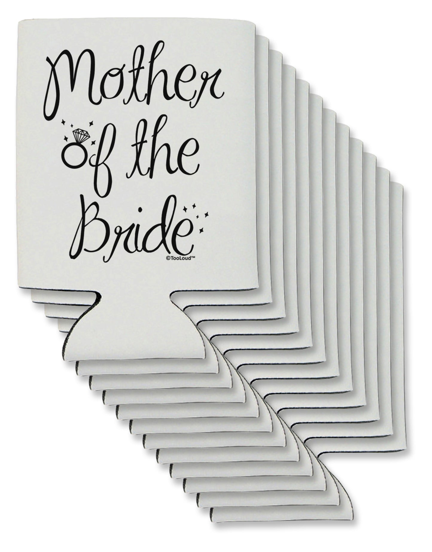 Mother of the Bride - Diamond Can / Bottle Insulator Coolers-Can Coolie-TooLoud-12-Davson Sales